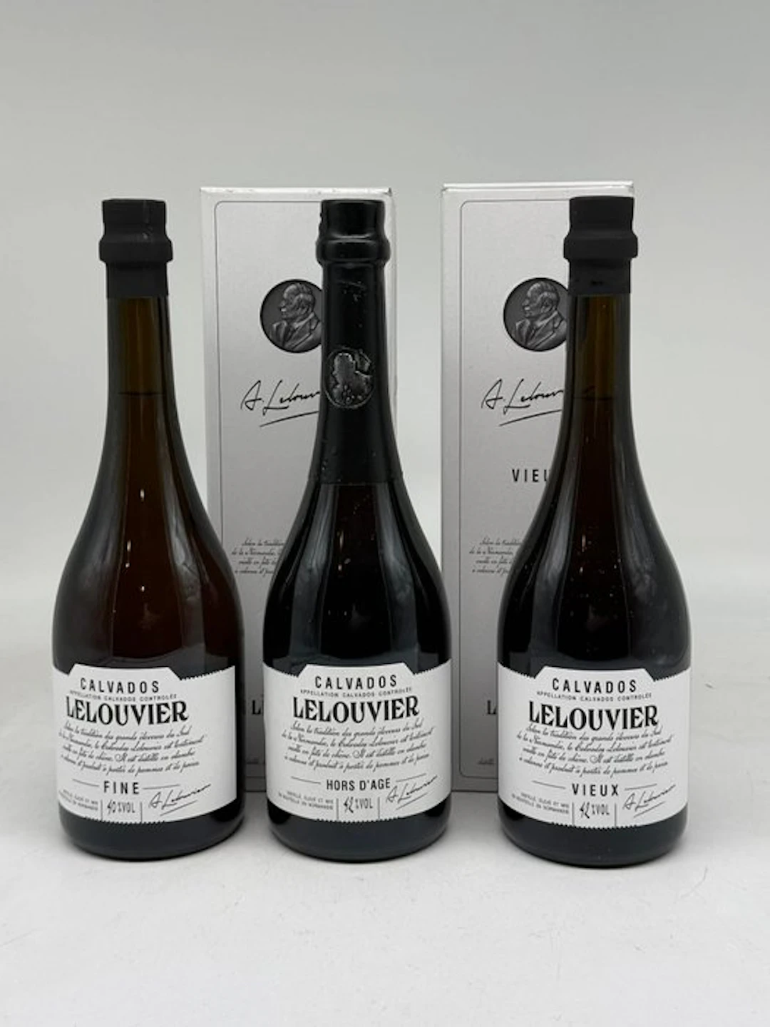 Lelouvier - Calvados Hors d'Age, Vieux + Fine - 70cl - 3 bottles