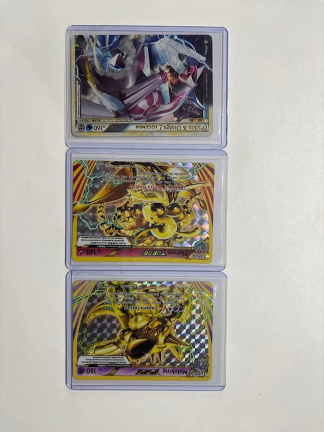 Pokémon - 3 Card - Nidoking, Palkia & Dialga Foil, Secret rare - XY