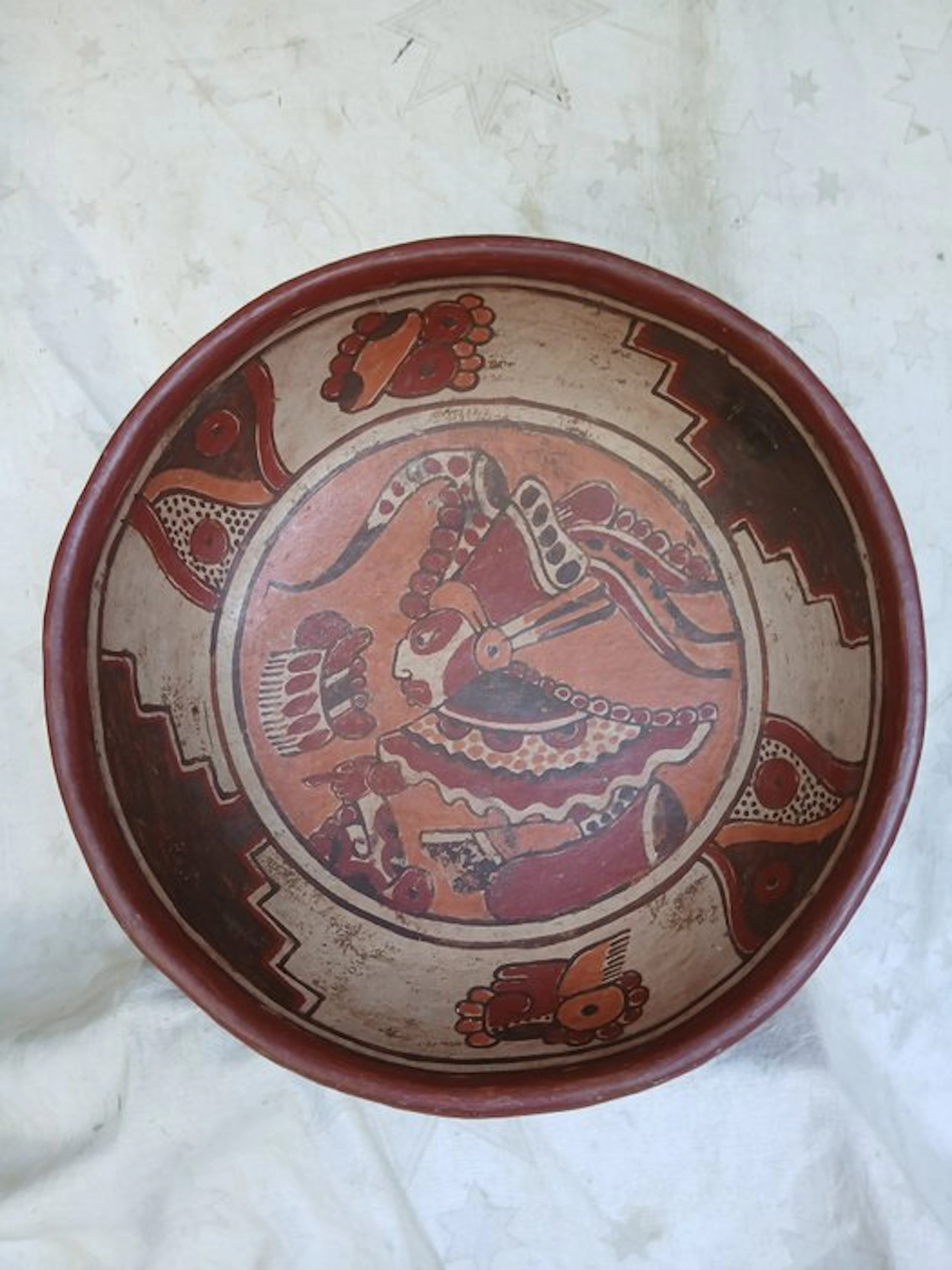 Platter - Earthenware - Pre-Columbian style bowl