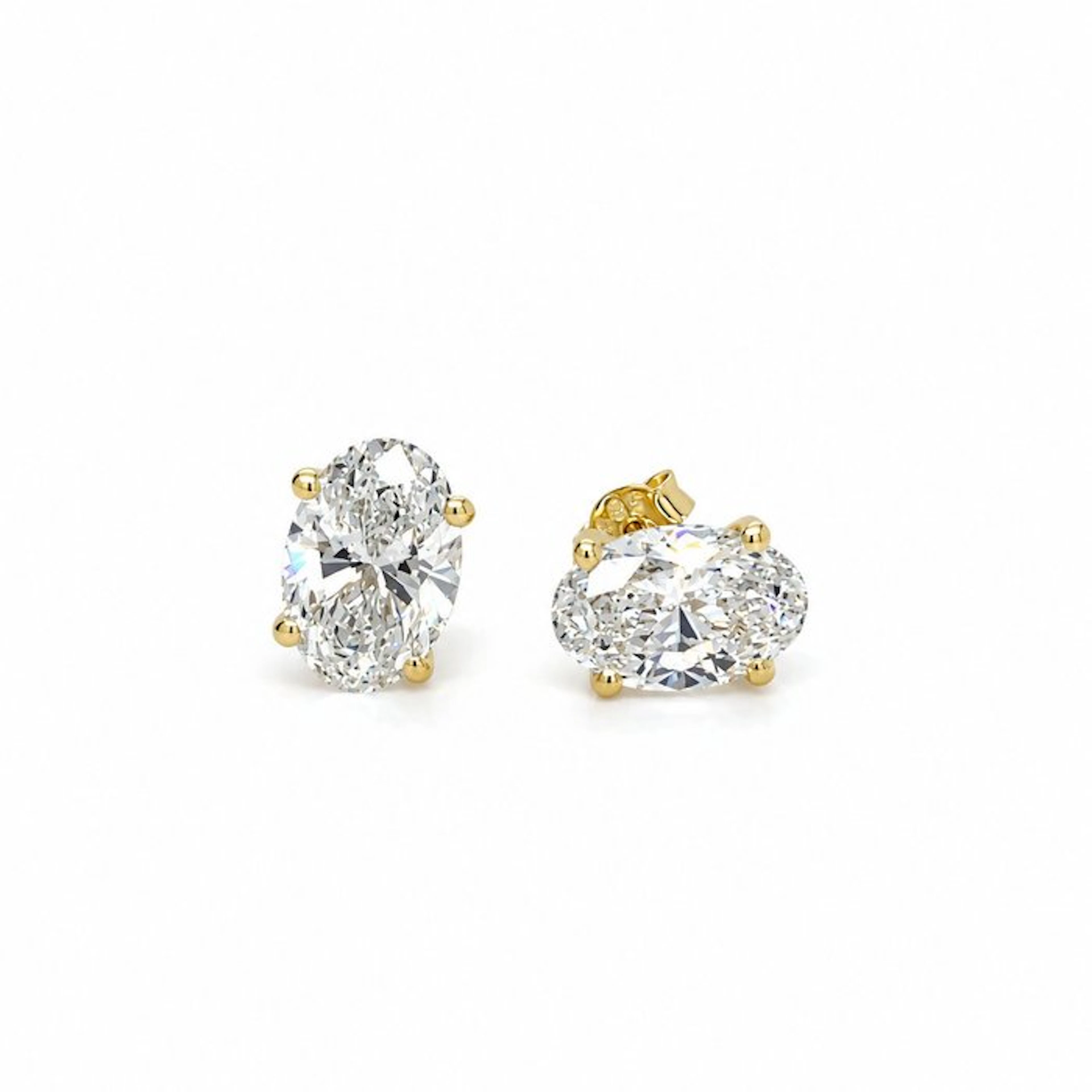 No reserve price - Earrings - 14 kt
