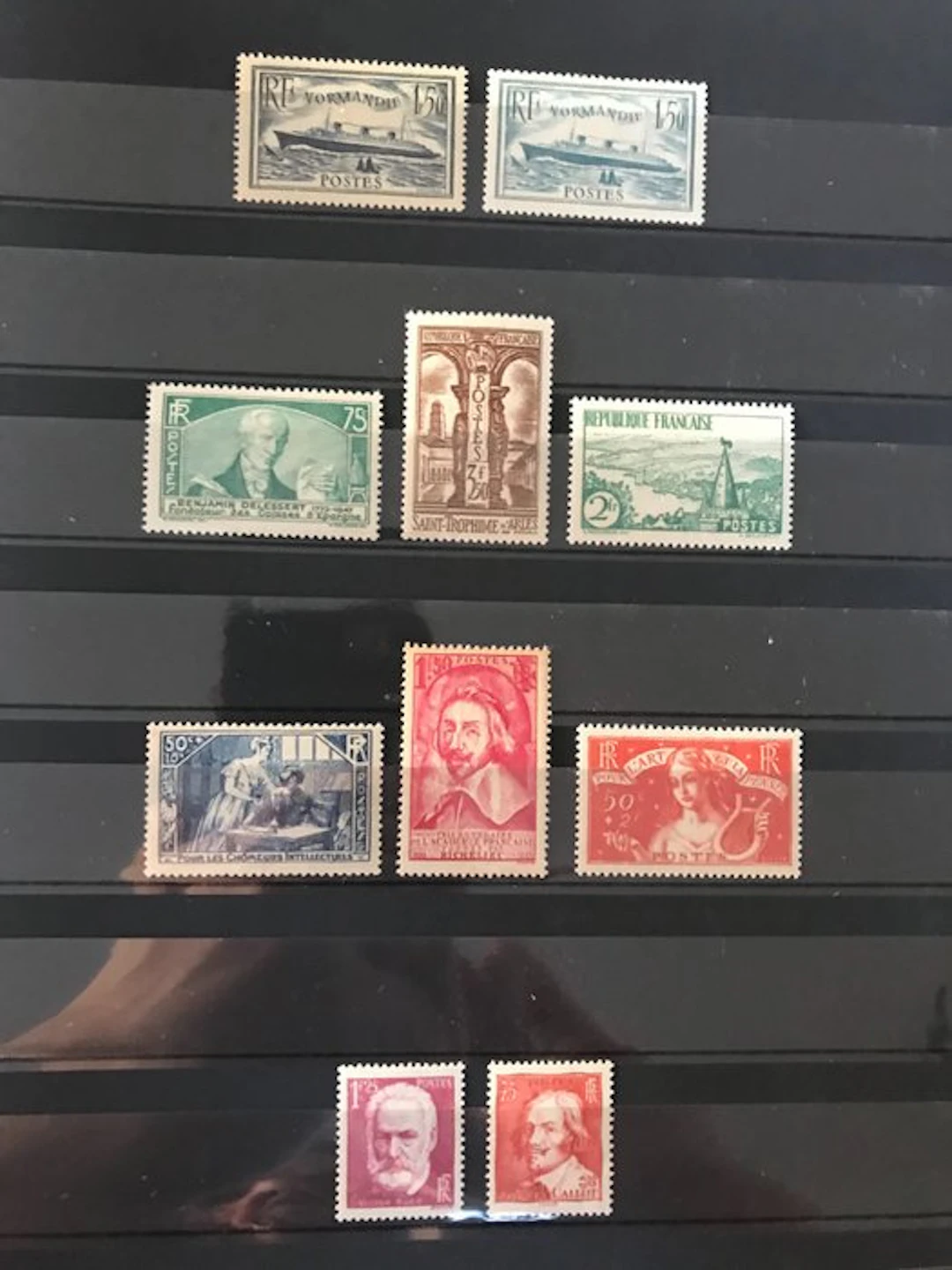 France 1935 - Issue with Normandy in both shades - MNH - Yvert 299/308