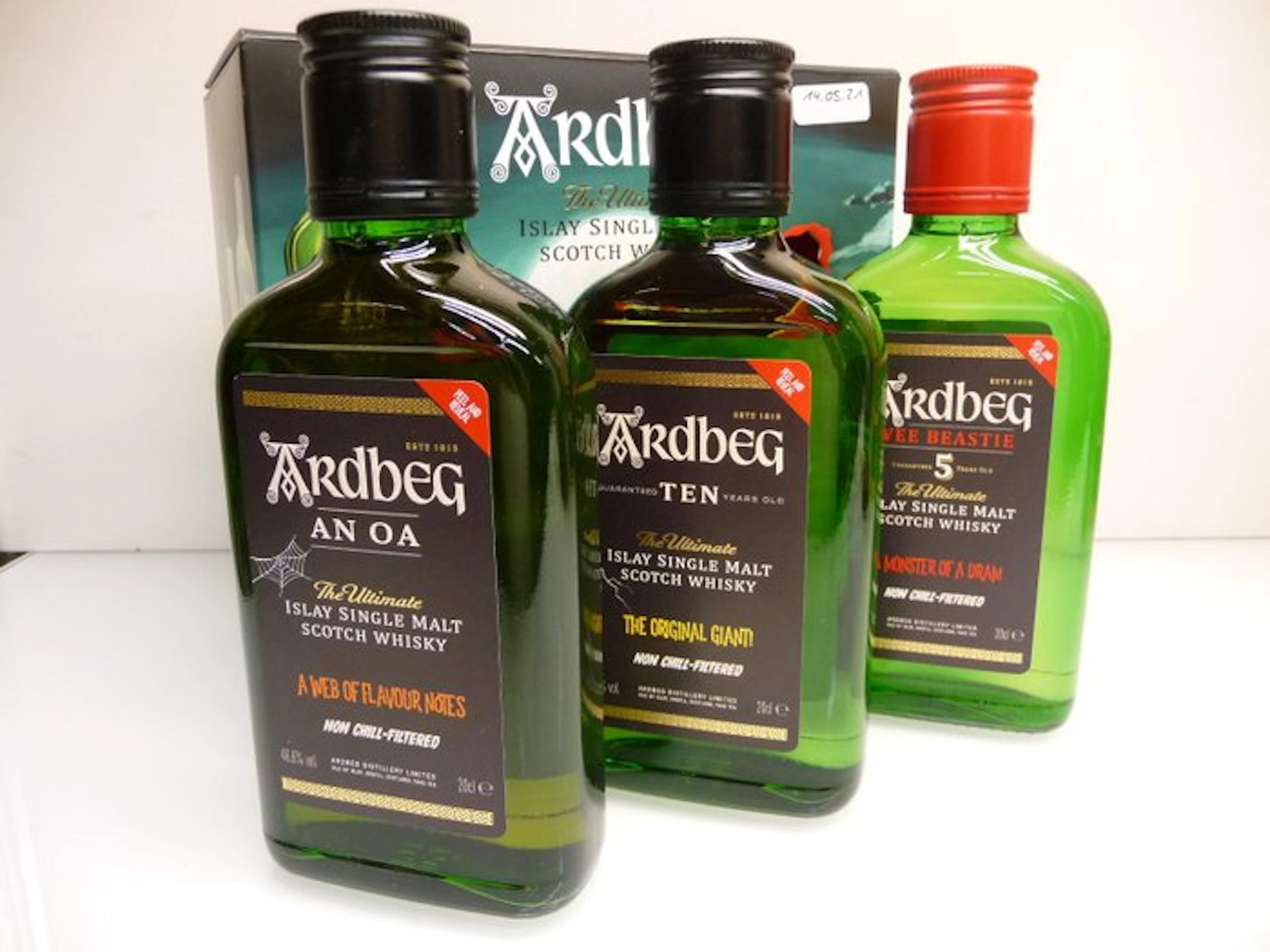 Ardbeg Monster of Smoke 3 x 0,2L Tasting bottles - b. 2021 - 60cl - 3 bottles