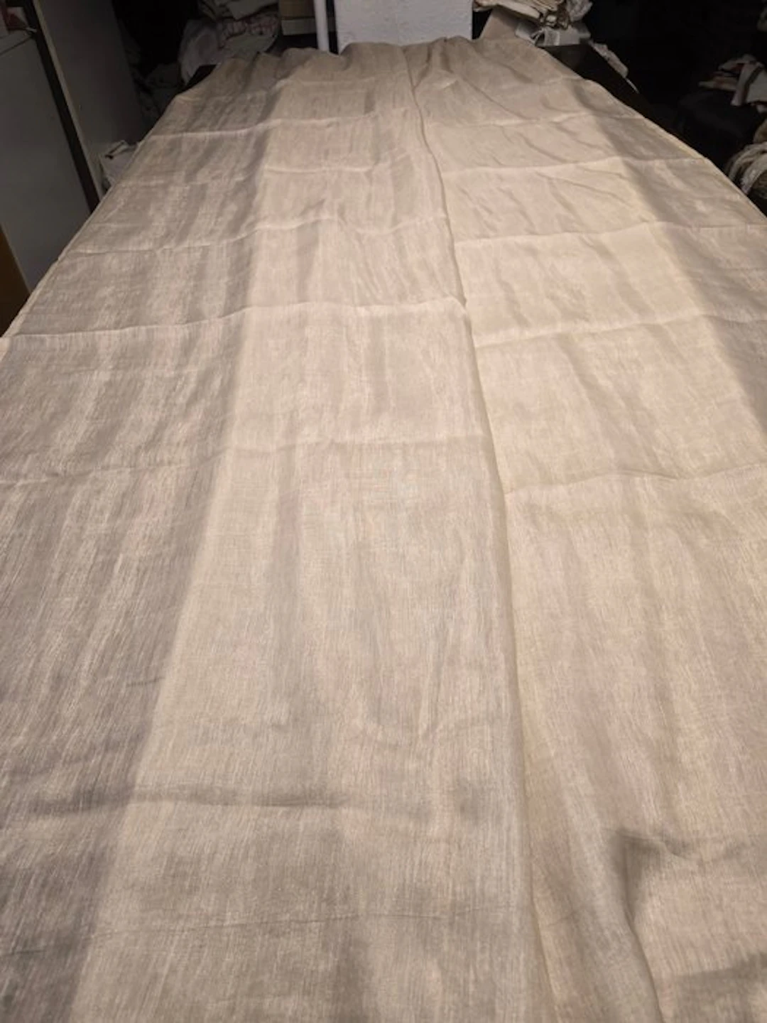Embroidery - 305 cm - 240 cm - vintage curtain