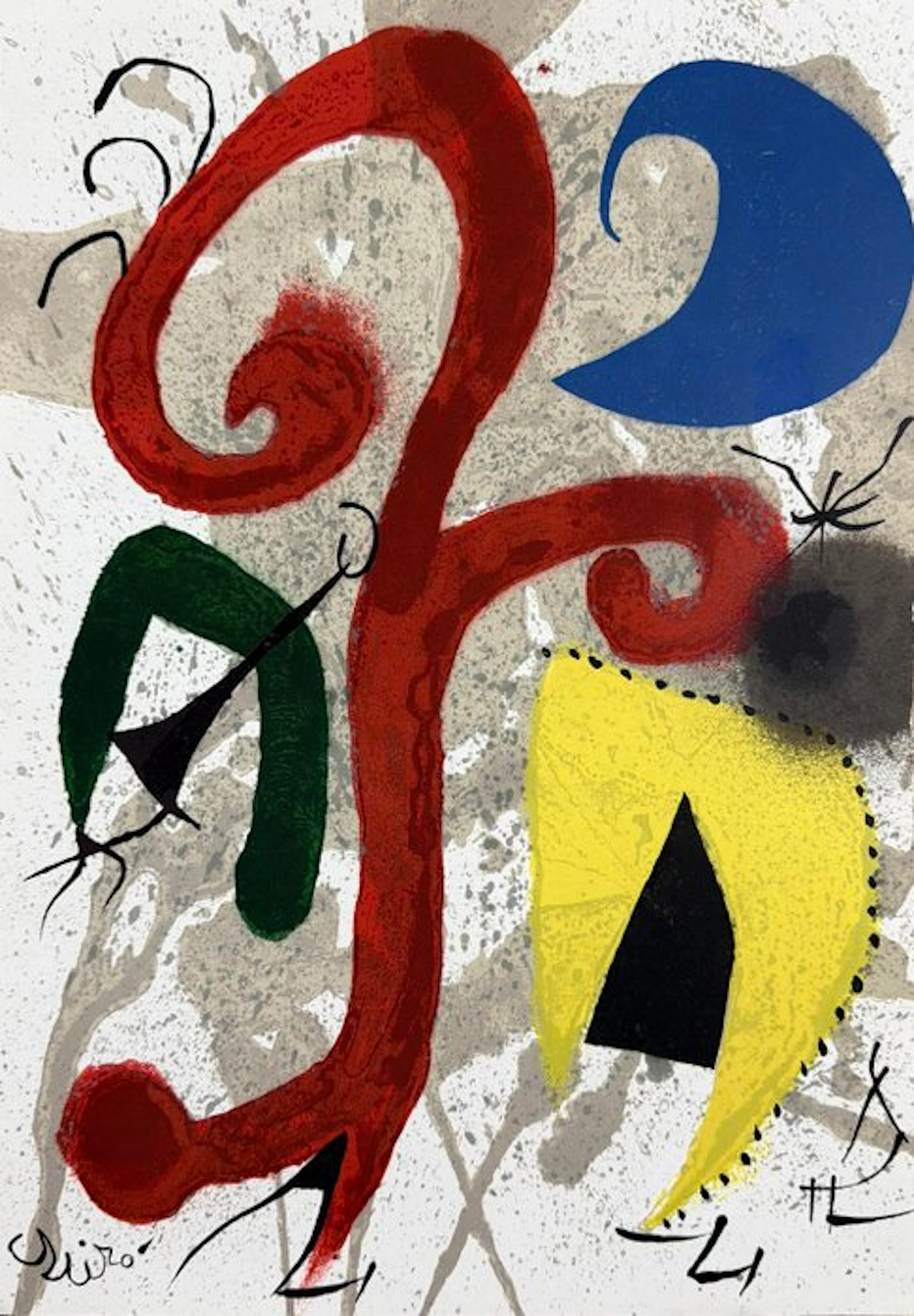 Joan Miro (1893-1983) - Jardin au clair de Lune