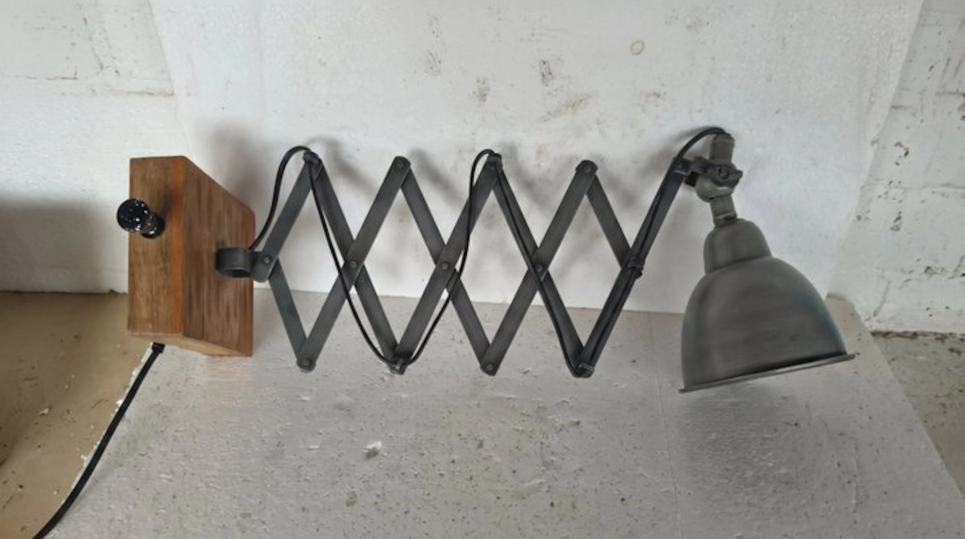 Hanging lamp - Pantograph model - Steel - Accordion lamp