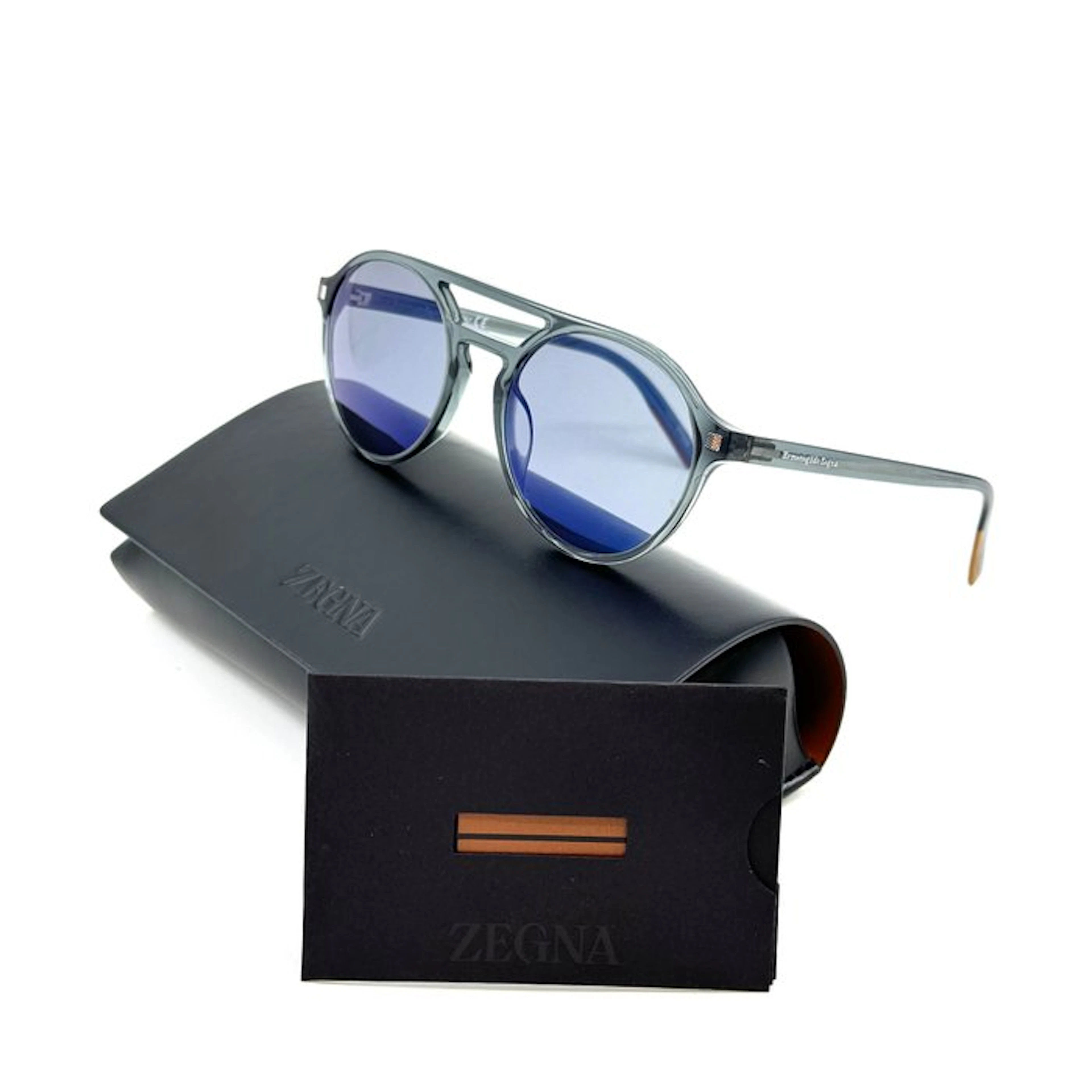 Ermenegildo Zegna - *NEW* - Blue Acetate - Blue Lenses - Sunglasses