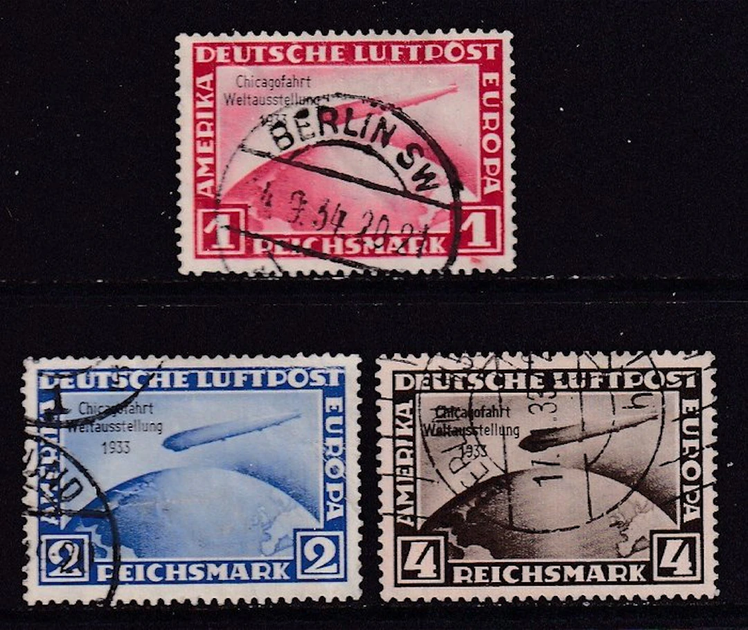 German Empire 1933 - Ocean crossing of the airship Graf Zeppelin L.Z.127