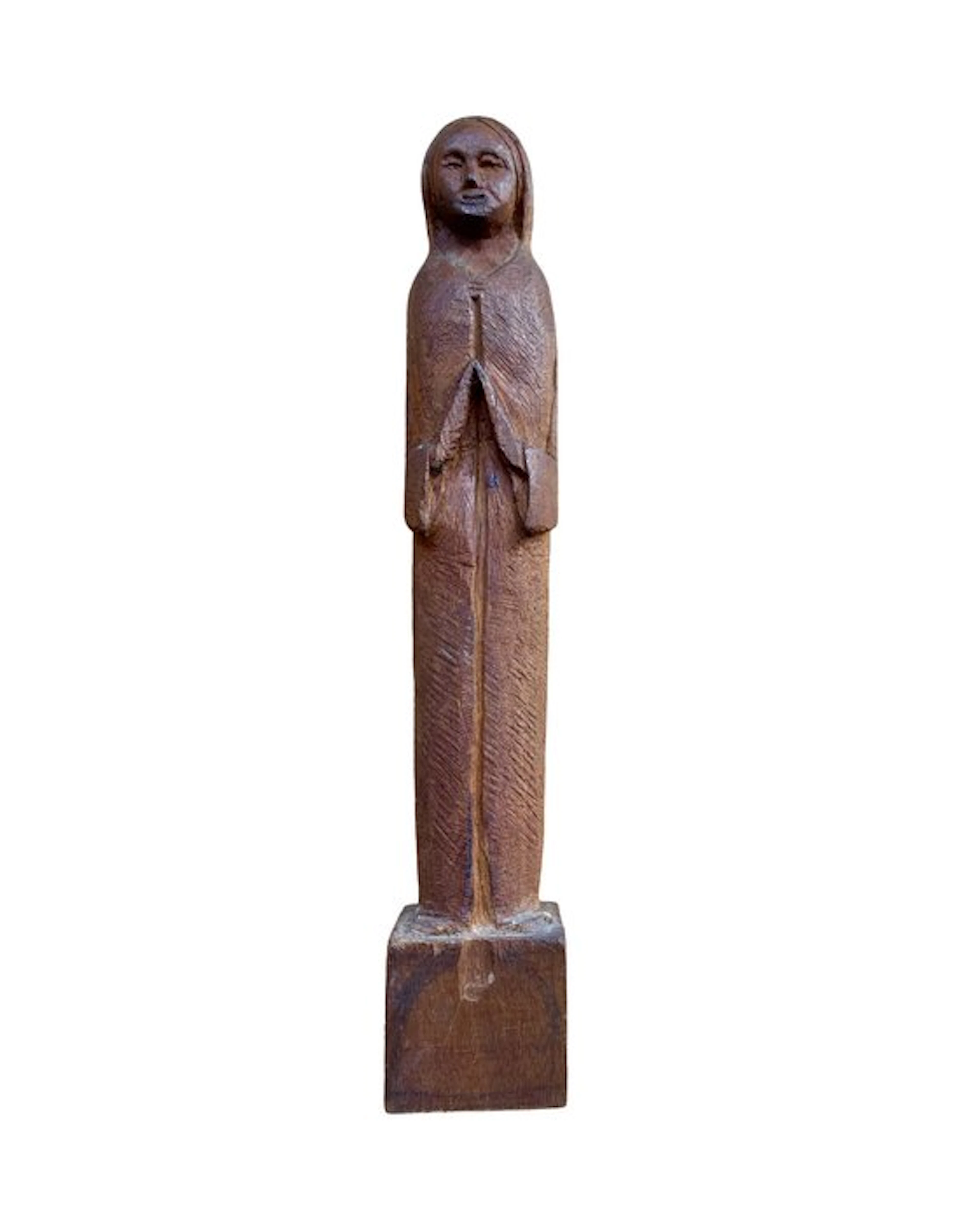 Figure - Holzfigur betende Frau - 28,5 cm - Wood