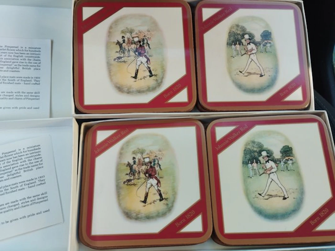 Johnnie Walker 12 coasters - N/A
