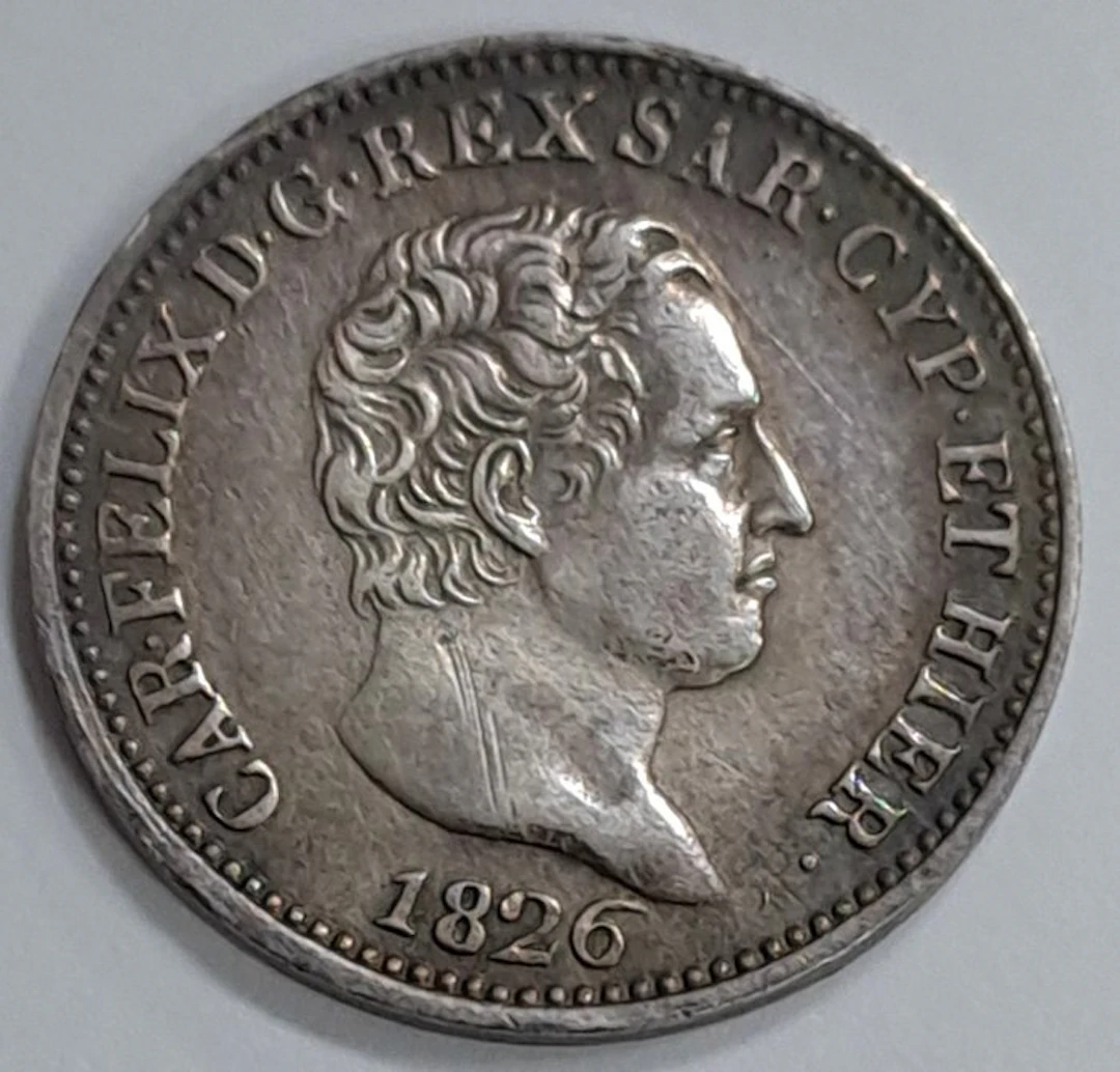 Italy, Kingdom of Sardinia Carlo Felice. 50 Centesimi 1826 (No reserve price)