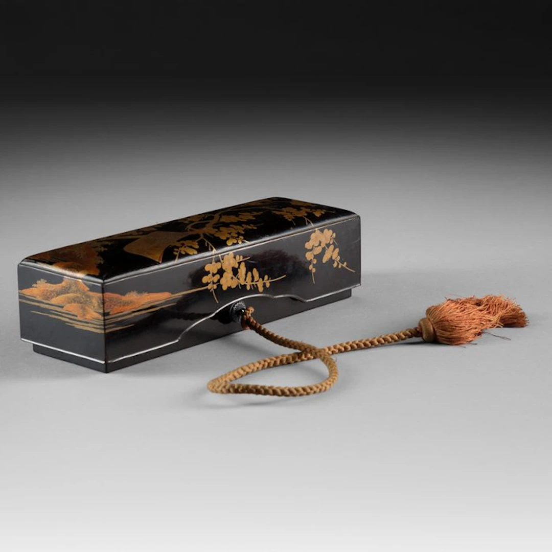 Fubako 文箱 (box for letters and papers) - Lacquer - Japan...