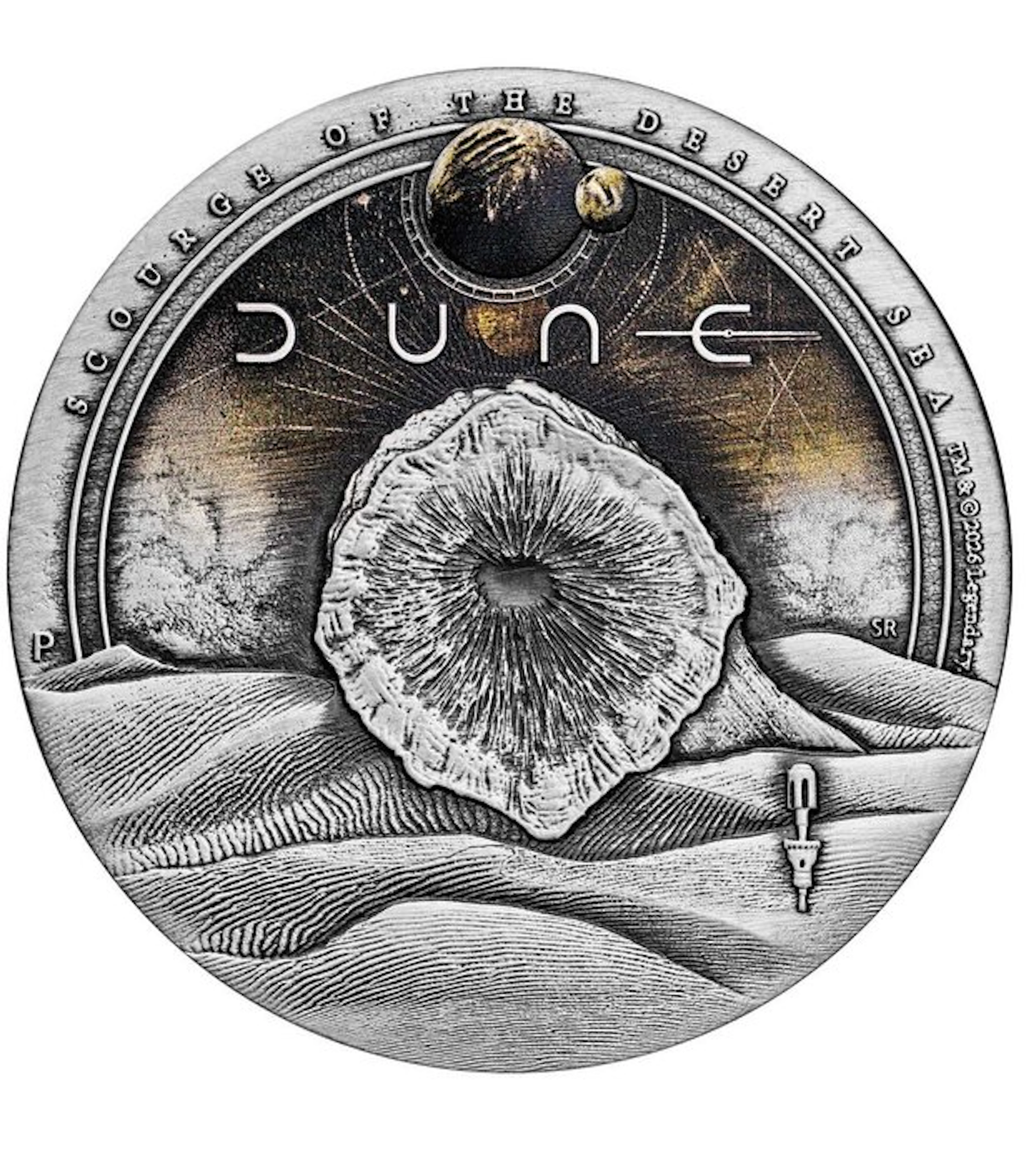 Tuvalu. 2 Dollars 2026 Dune Scourge of the Desert Sea 2 Oz, (.999)