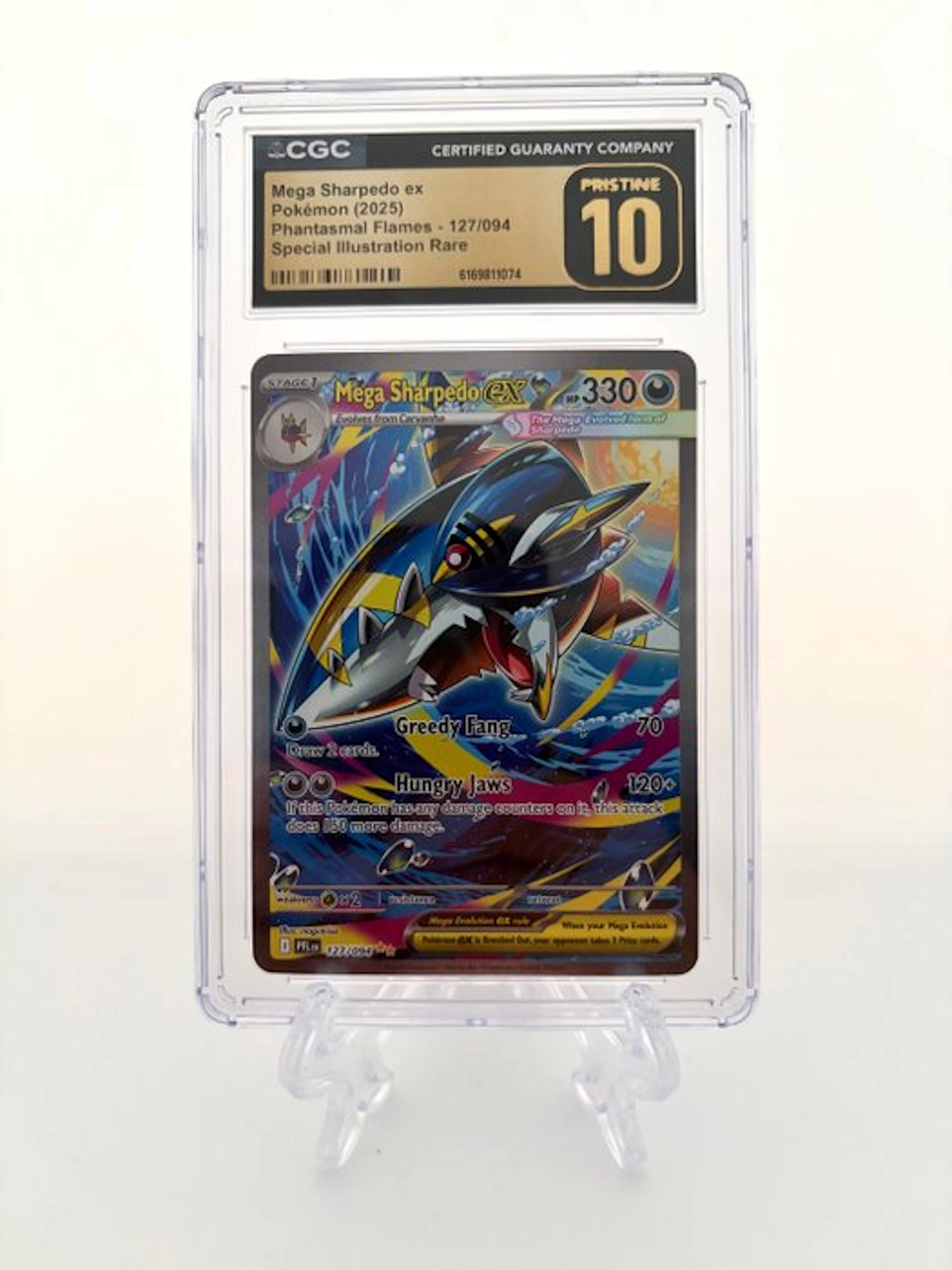 Pokémon - 1 Graded card - Mega Sharpedo ex - Phantasmal...