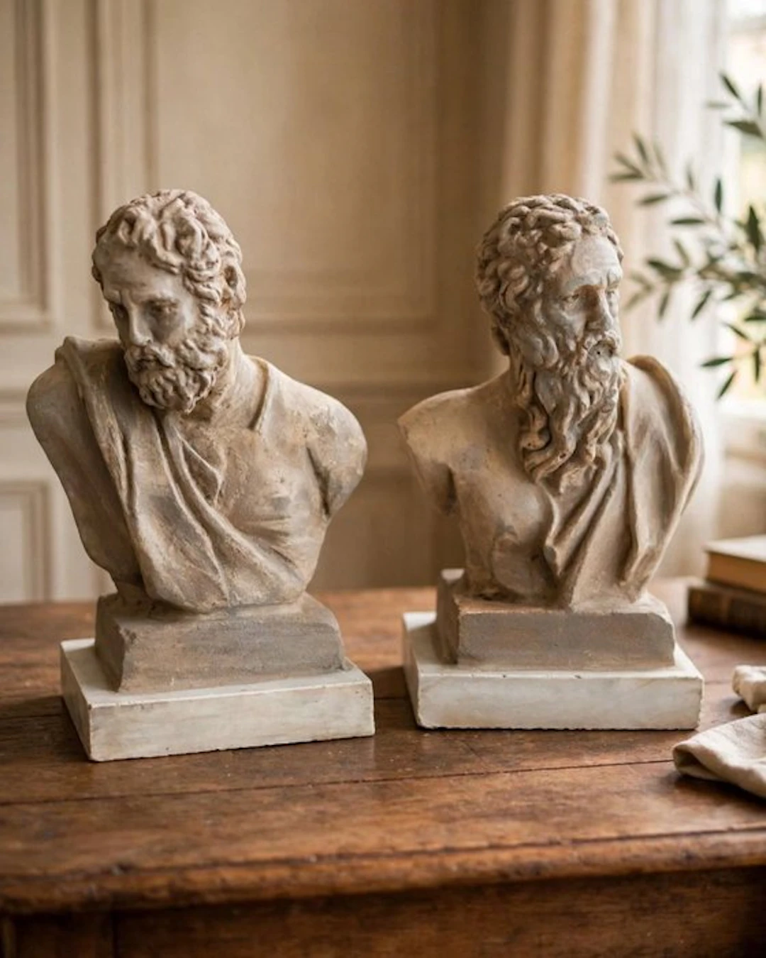 Sculpture, San Pietro e Paolo - 28 cm - Stone