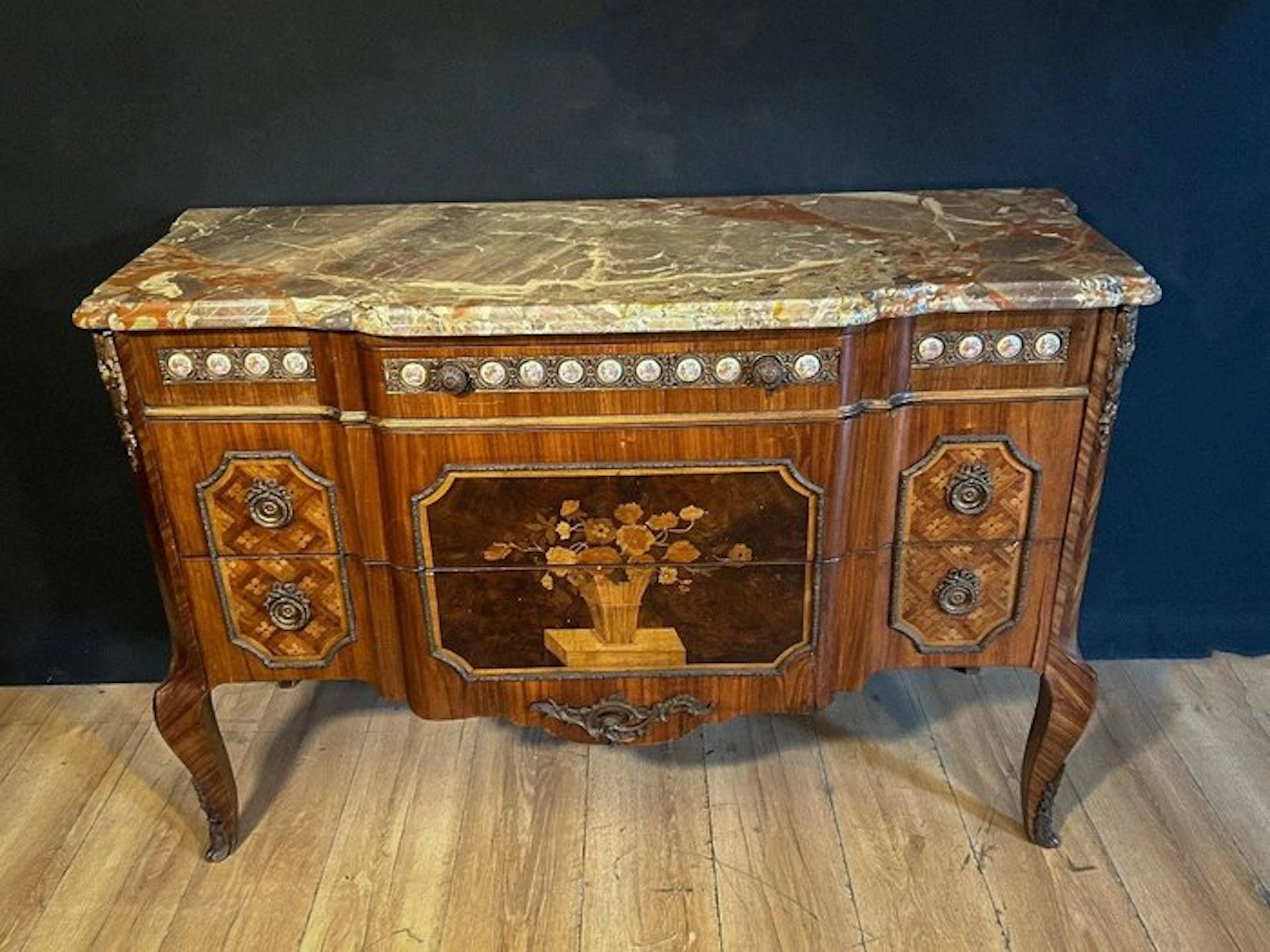 Chest of drawers - Wood - Antique Louis XVI commode