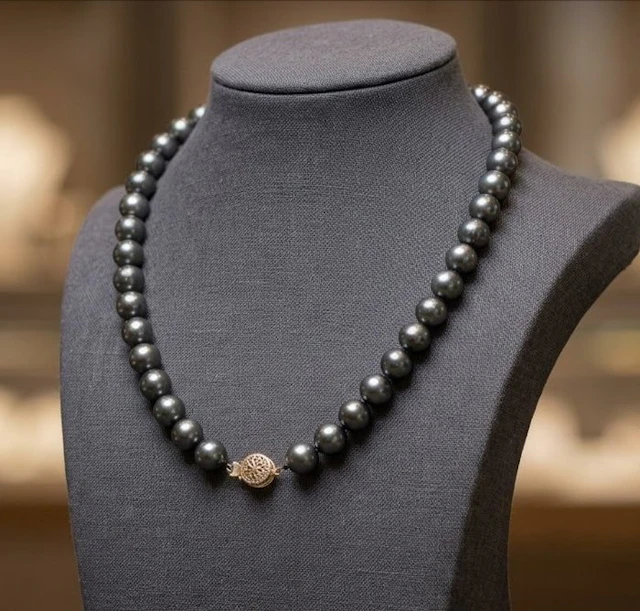 No reserve price - Necklace Silver Pearl