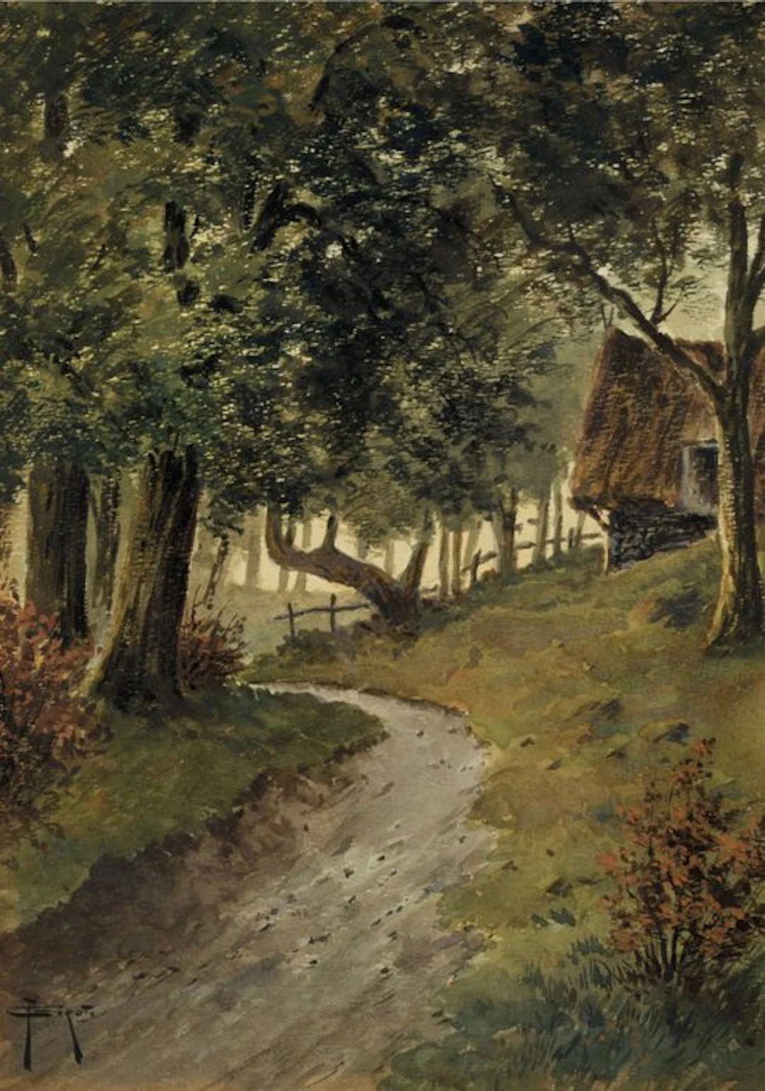 François Joseph Girot (1873-1916) - Paisaje boscoso