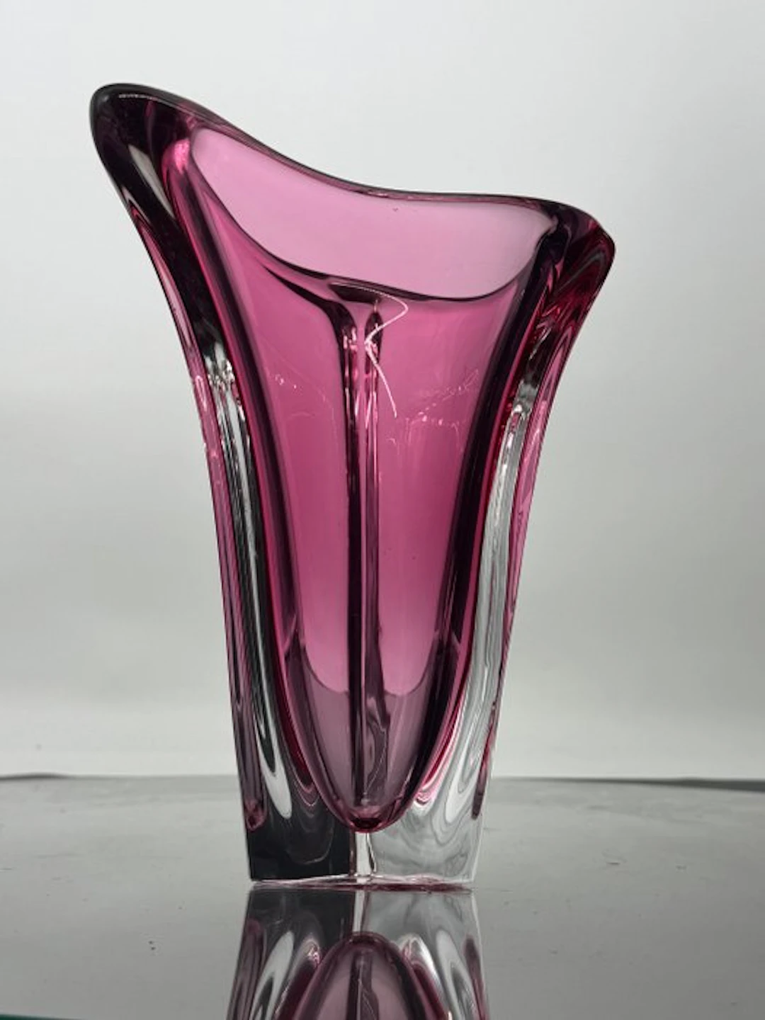 Val Saint Lambert - René Delvenne - Vase - Crystal