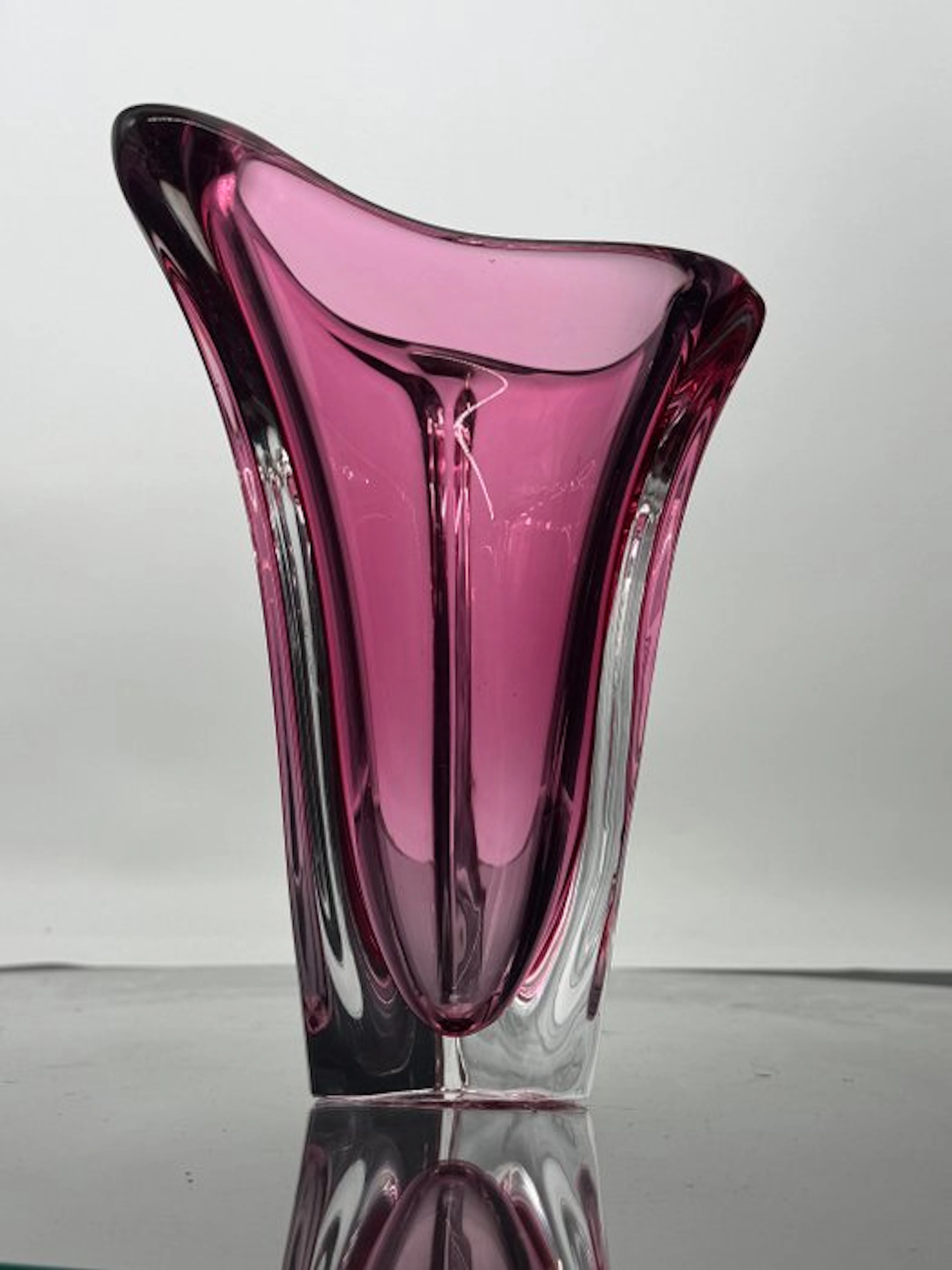 Val Saint Lambert - René Delvenne - Vase - Crystal