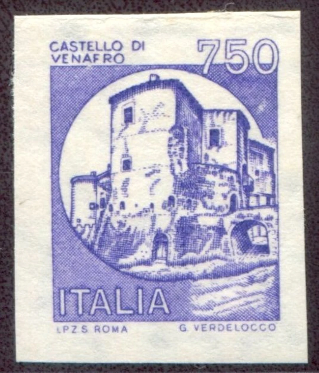 Italian Republic 1988 - Castelli machine-made stamps