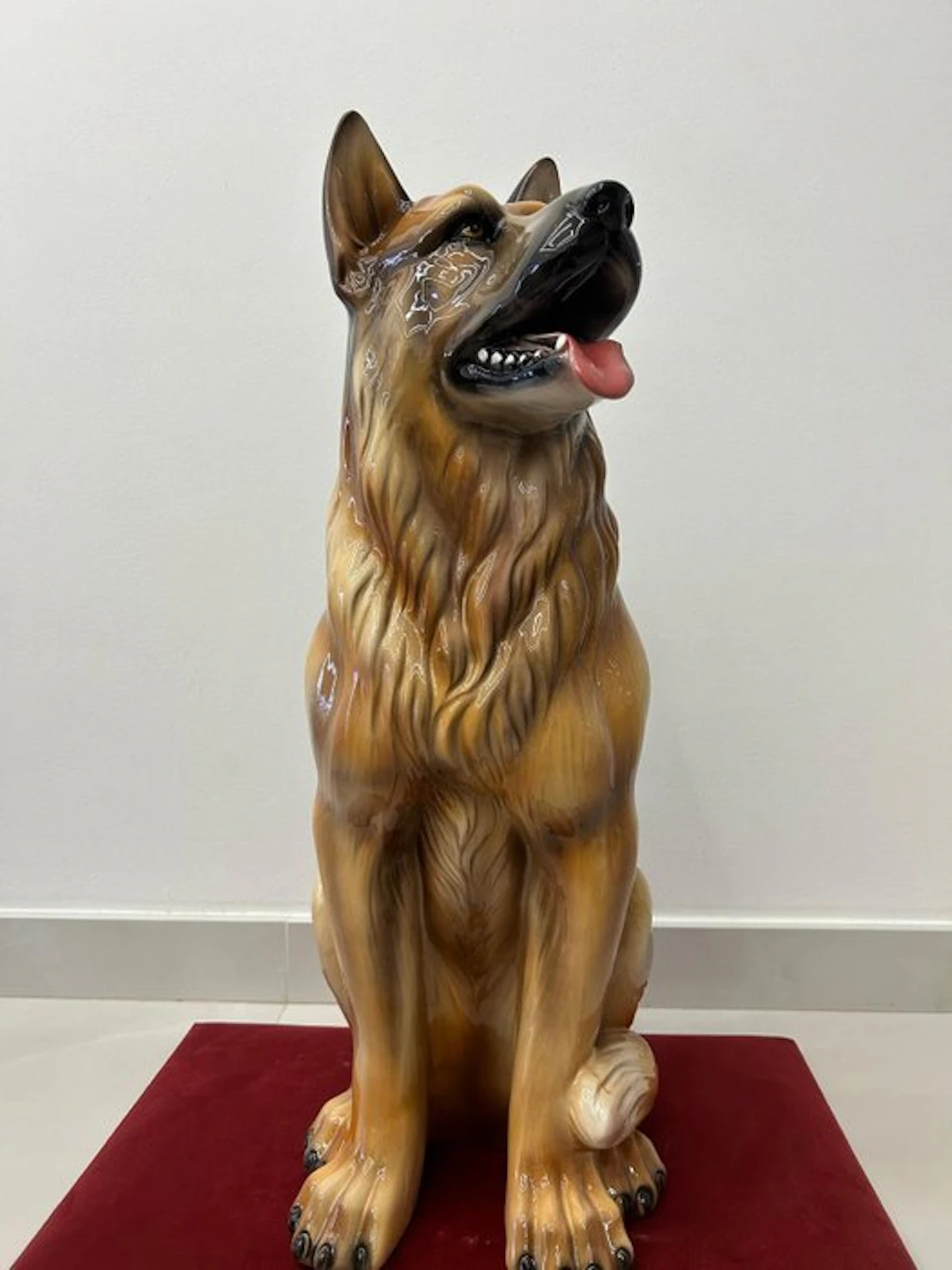 Sculpture, Pastore Tedesco - 75 cm - Ceramic