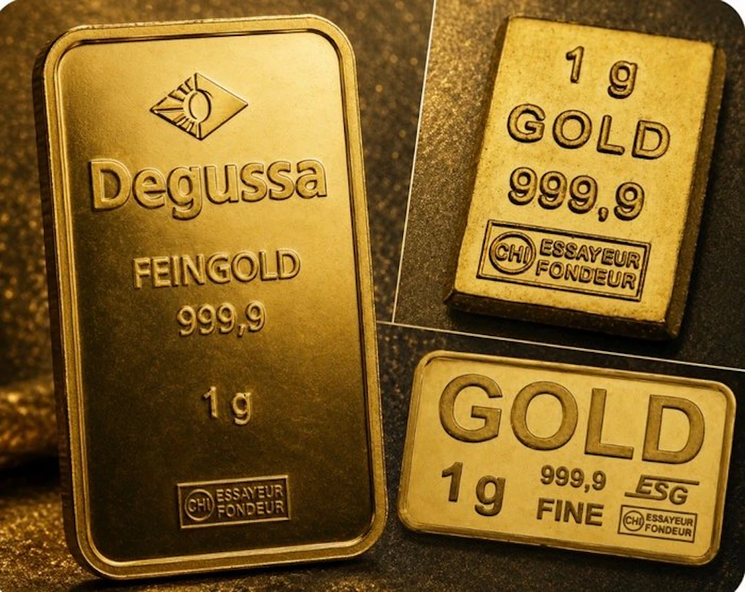 1 gram - Gold .999 - random refinery (No reserve price)