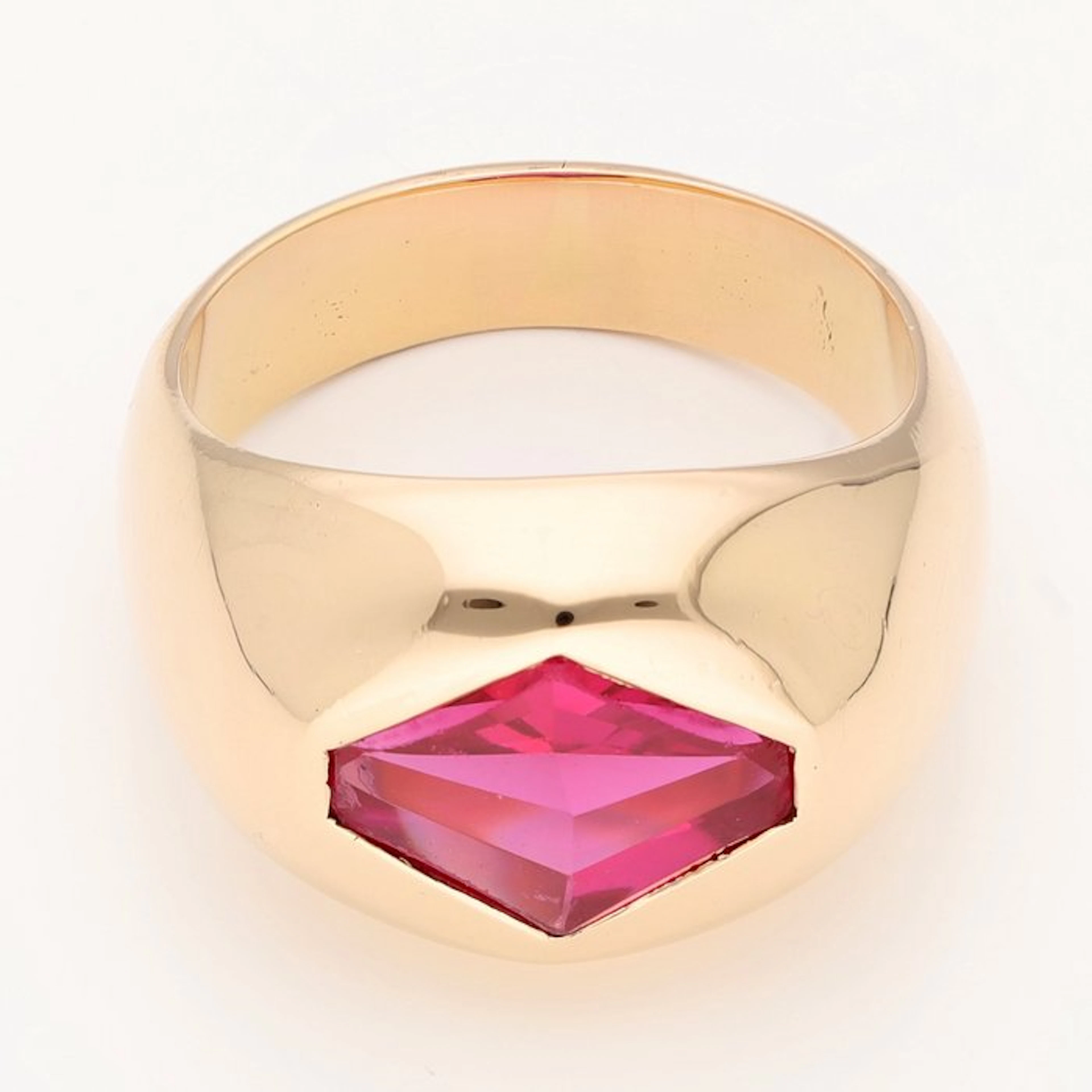 Ring - 18 kt. Yellow gold - Ruby