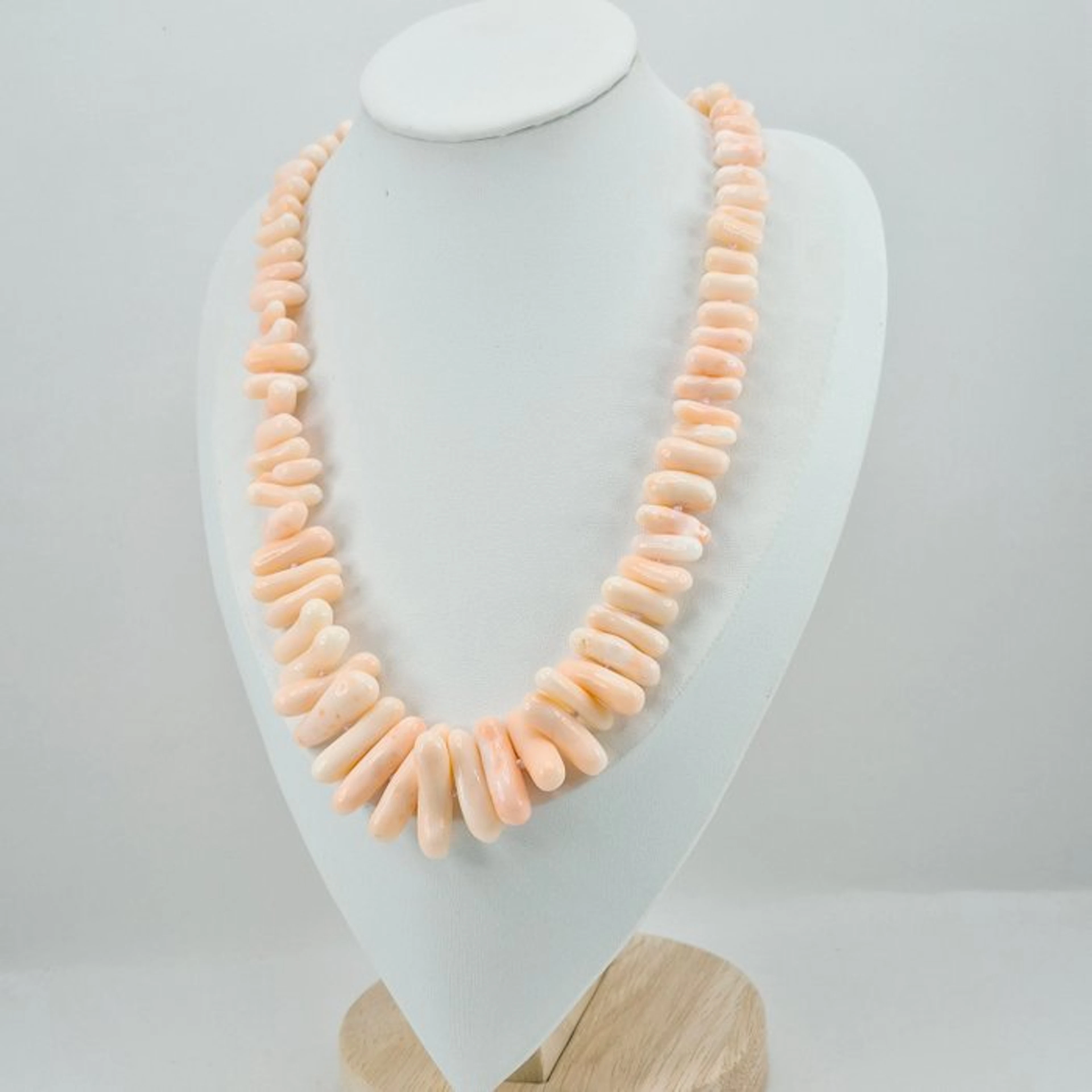 Coral - Silver, Gold-plated - Necklace - PINK CORAL