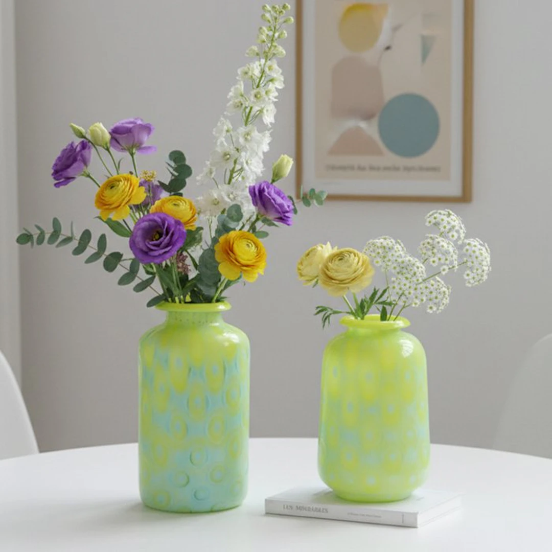Cloudnola - Vase - Set of 2 Handblown Glass Vases...