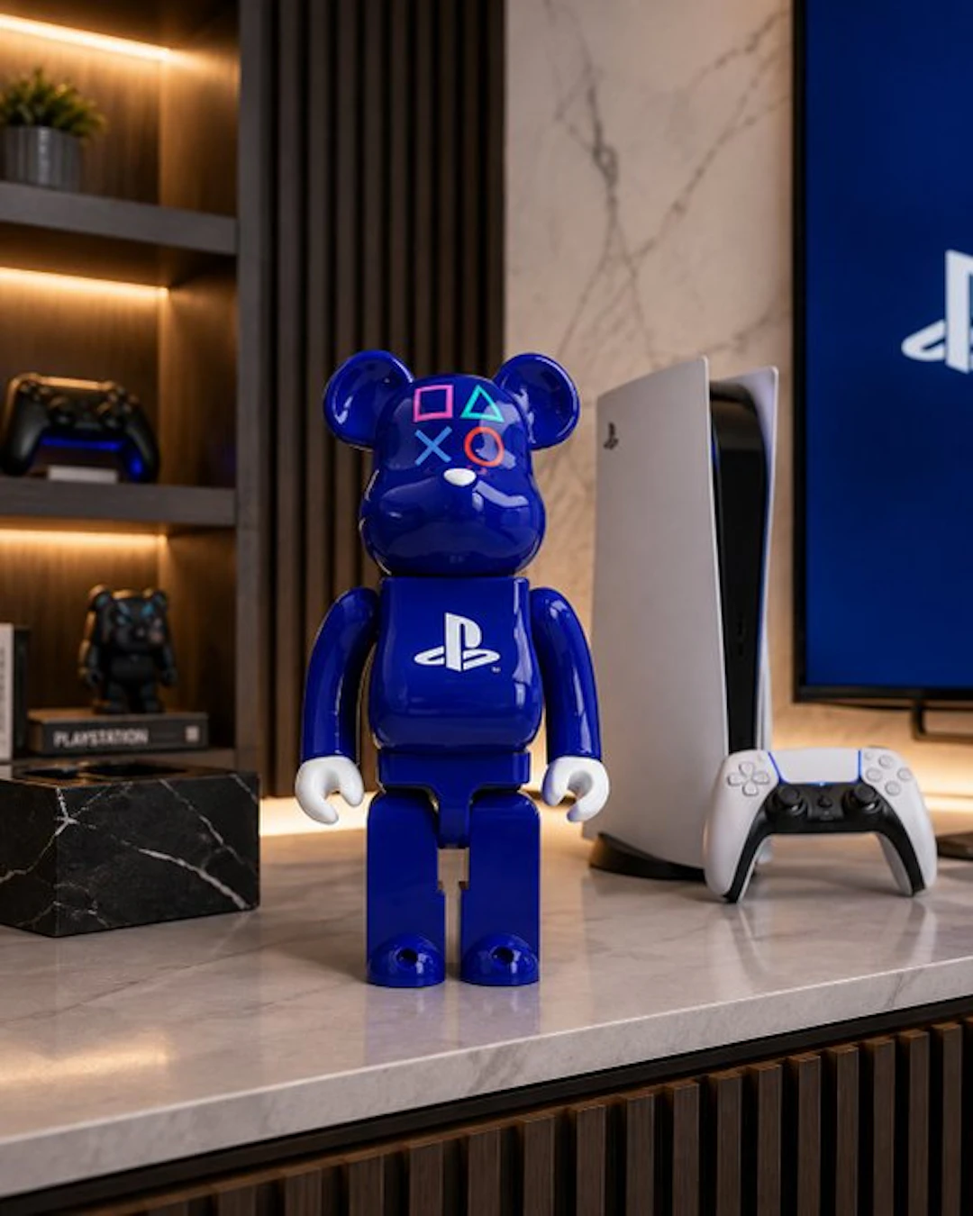 Playstation - Bearbrick - NEW - Sculpture, 400% - 28 cm - pvc