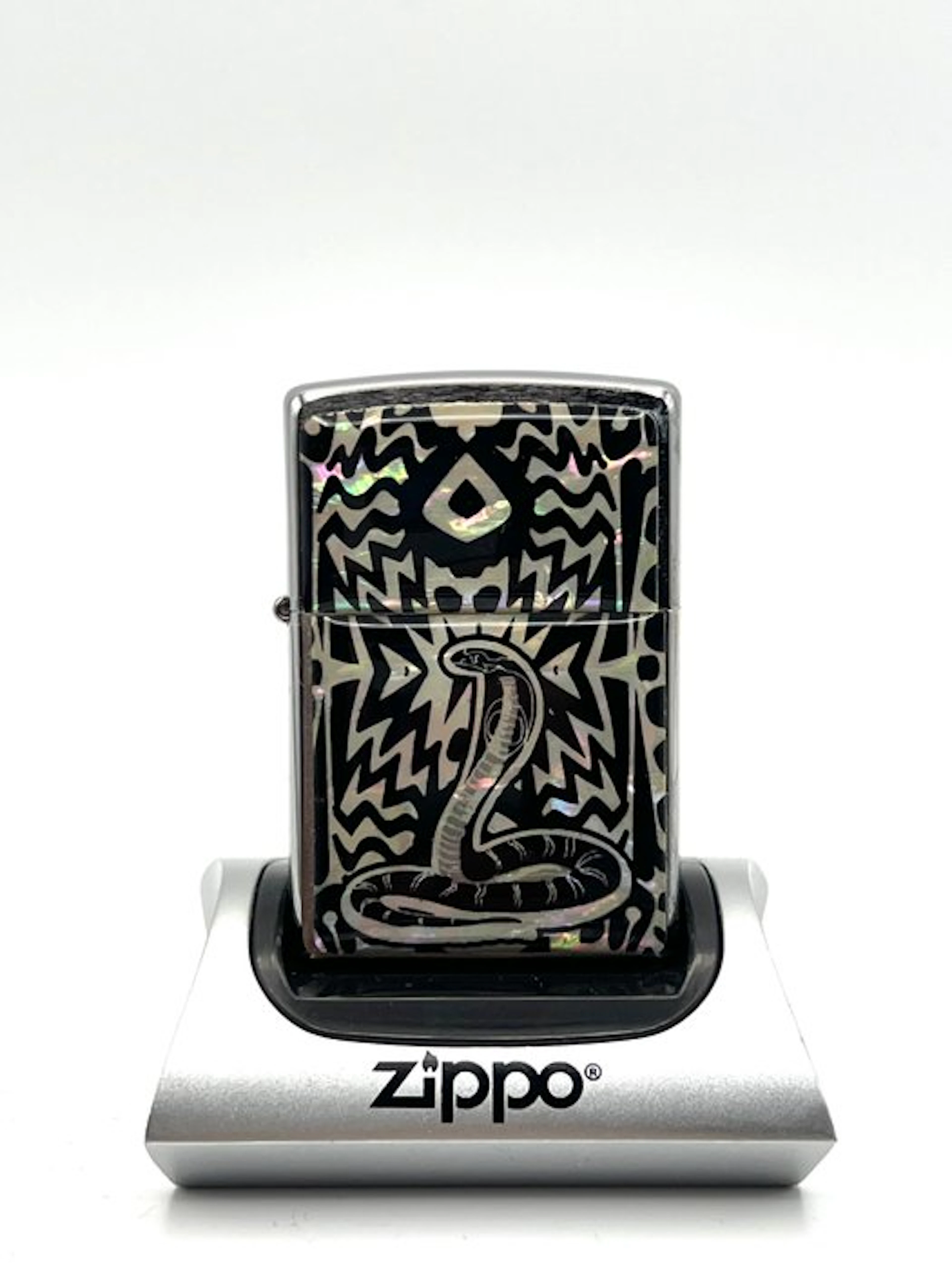 Zippo, No Reserve Price - Zippo Mother of Pearl "Cobra...