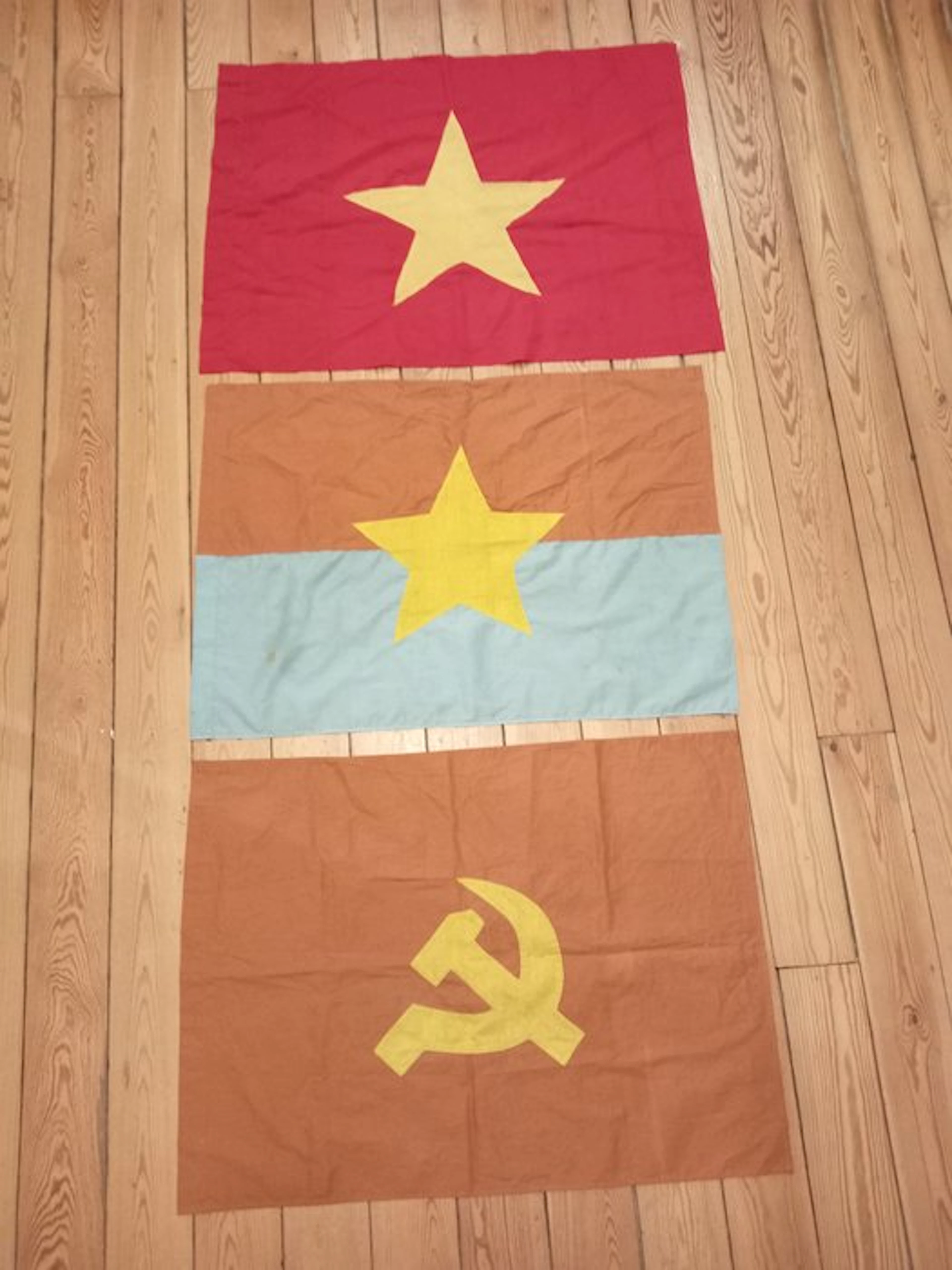 Vietnam - Flag - Drapeau Vietminh guerre Indochine