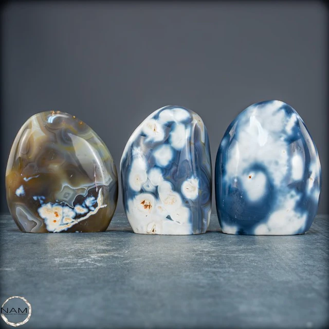 Exclusive Orca Agate Set – Powerful drawing in natural...