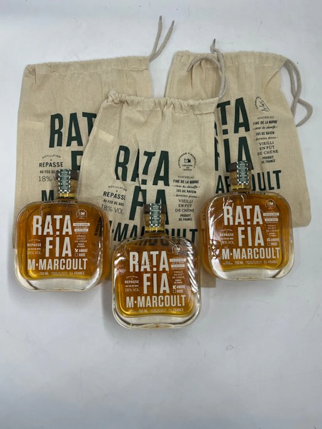 Marcoult - Ratafia Ambré - Ratafia Champenois - 3 bottles