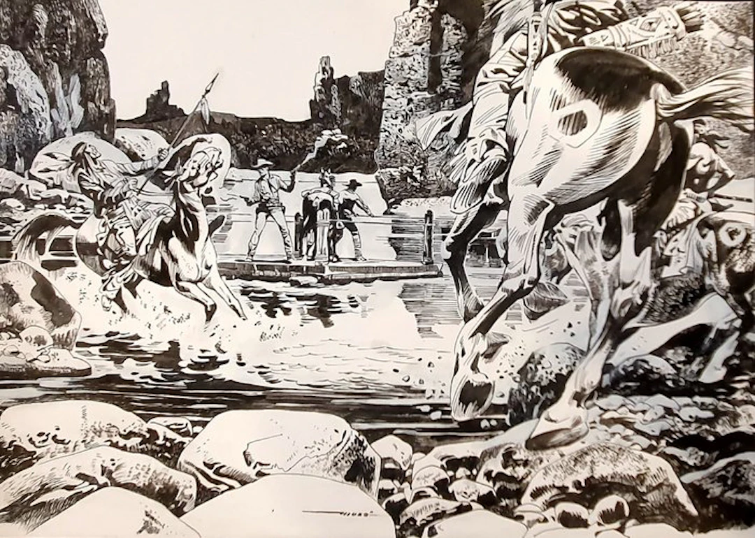 Muzzi, Virgilio - 1 Original drawing - Tex Willer - Senza titolo