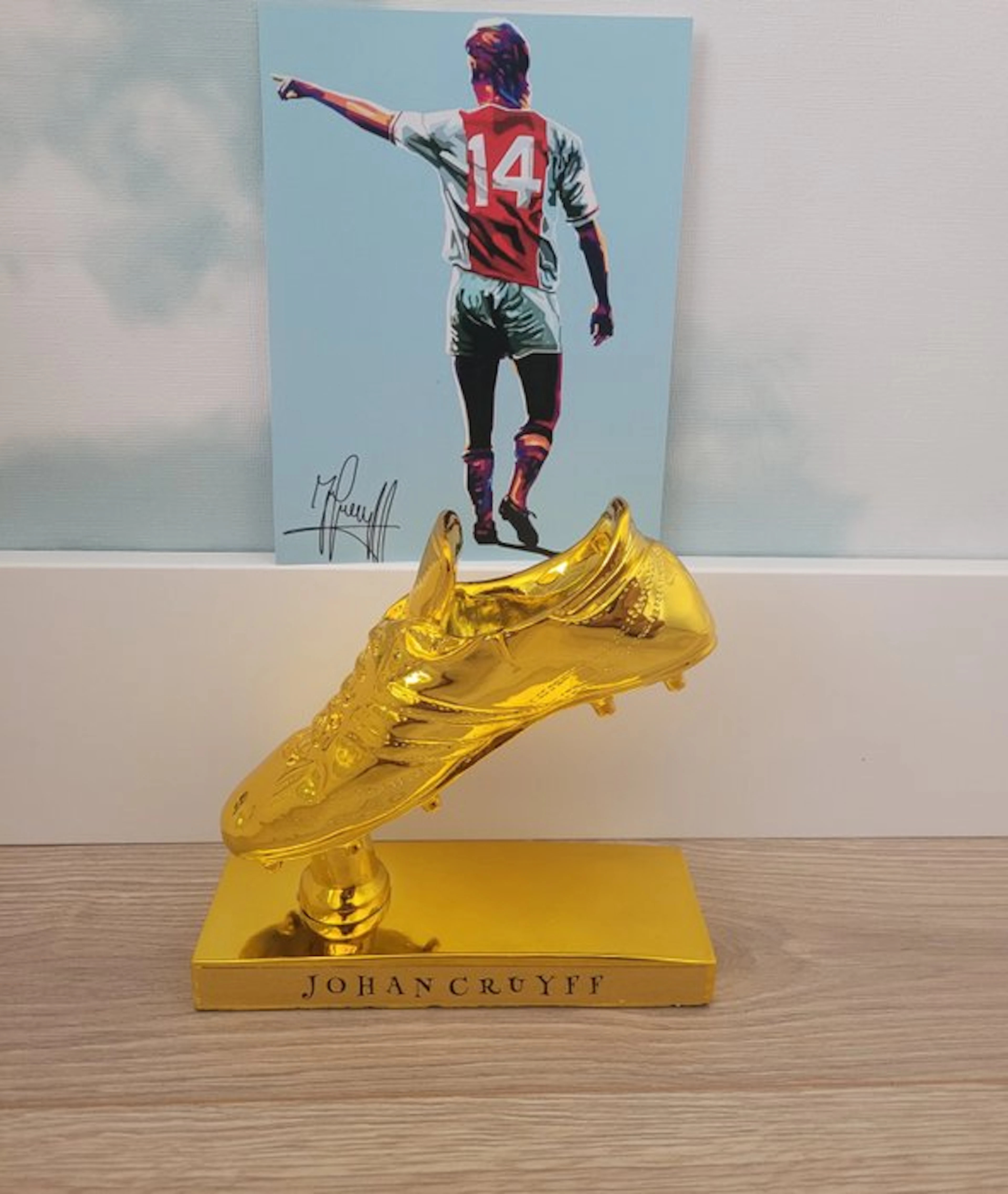 Johan Cruyff - Golden Boot Trophy + Photography