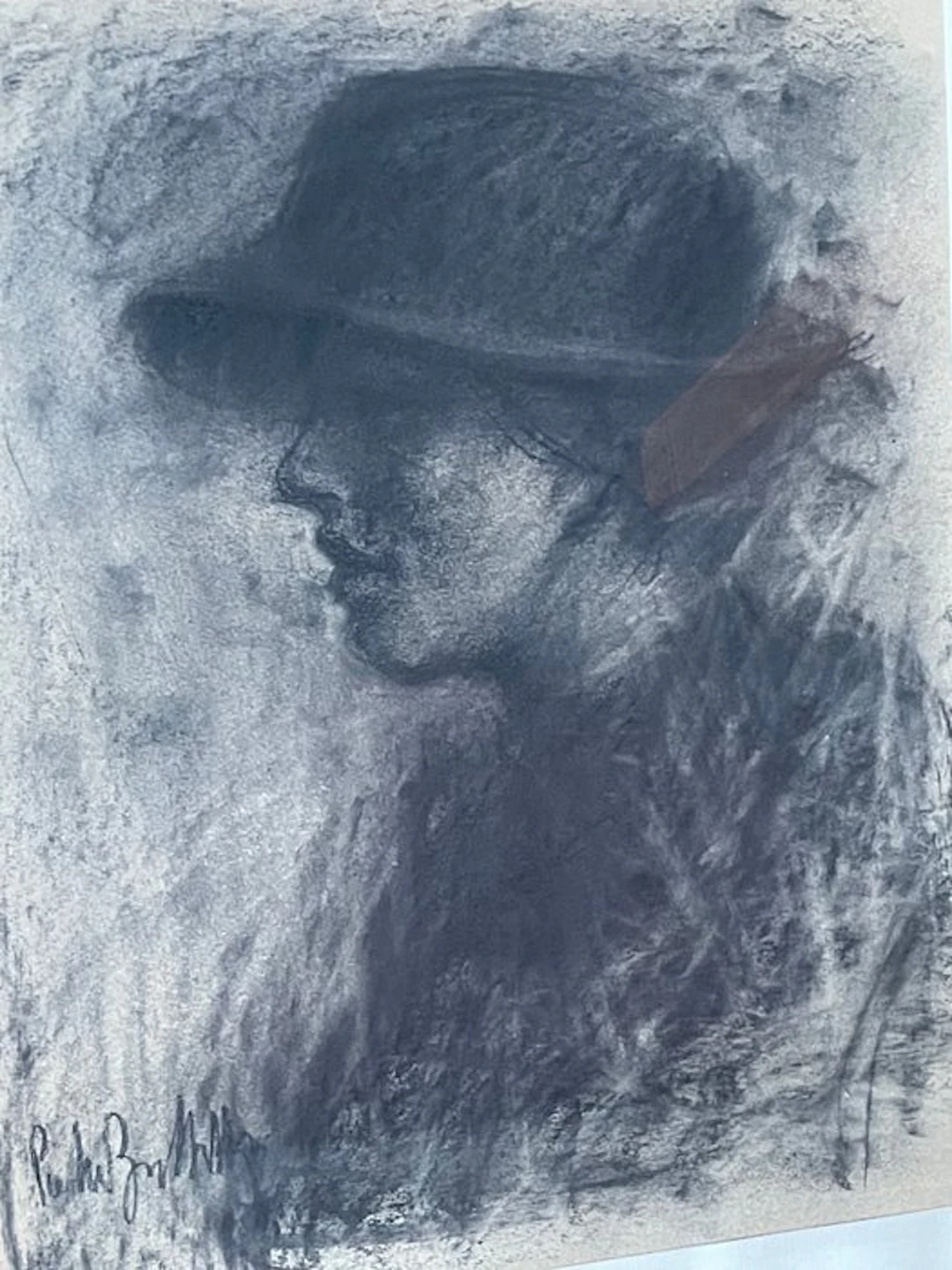 Pietro Buttitta (1915-1997) - Donna con cappello
