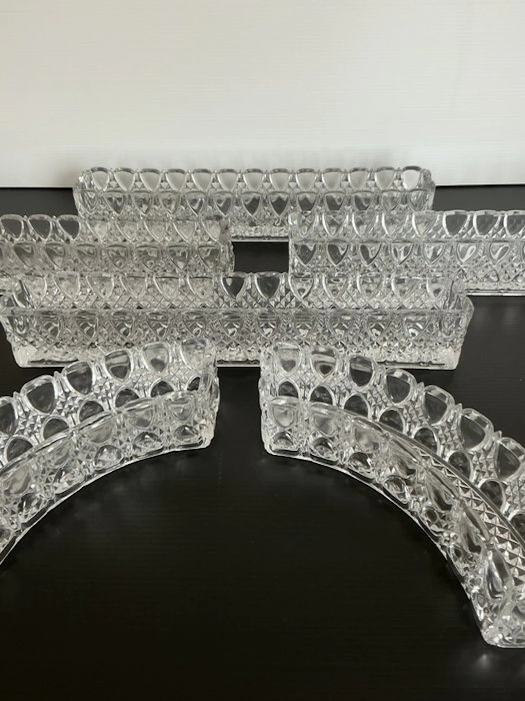 Val Saint Lambert - Bowl (6) - Valembert - Crystal - Beautiful table runner