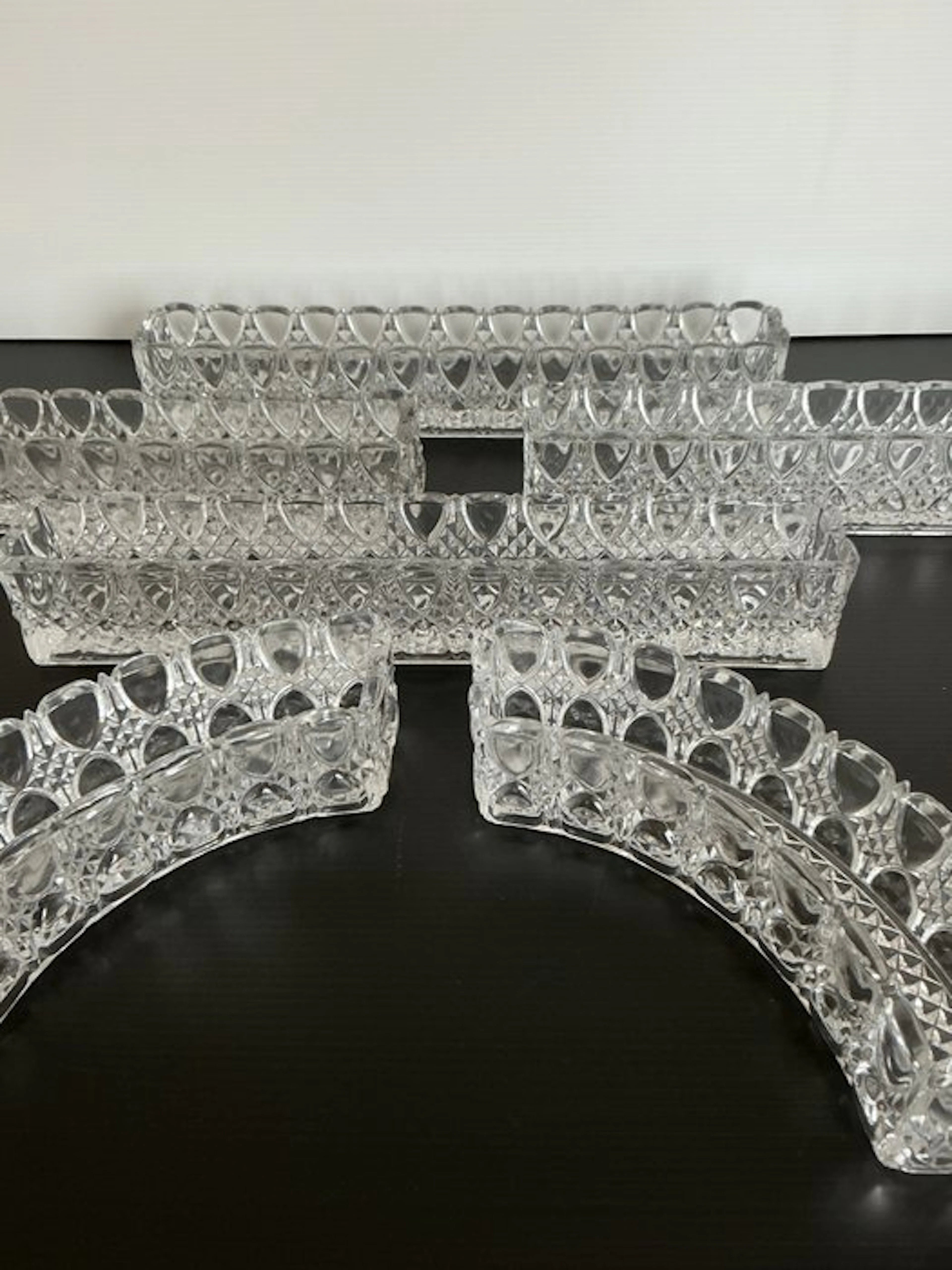 Val Saint Lambert - Bowl (6) - Valembert - Crystal - Beautiful table runner