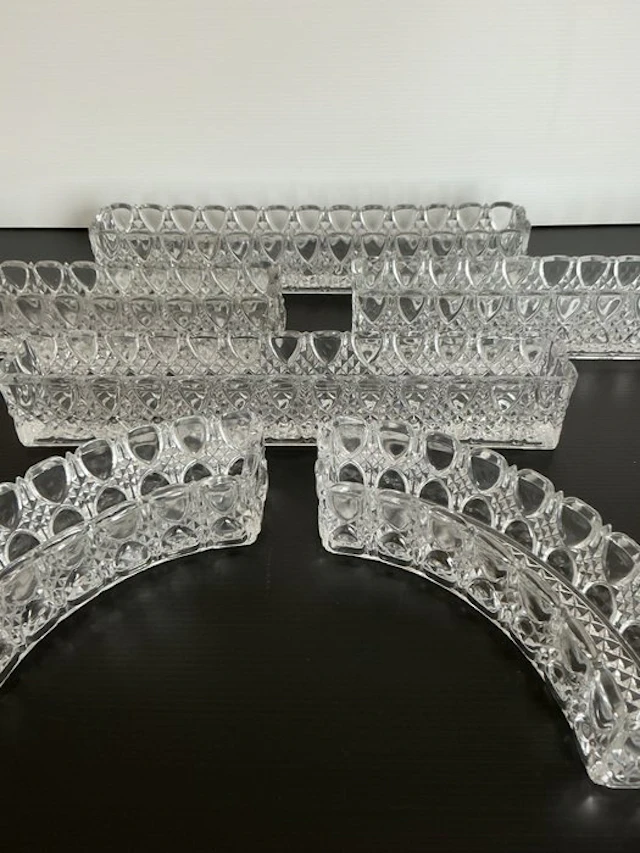 Val Saint Lambert - Bowl (6) - Valembert - Crystal - Beautiful table runner