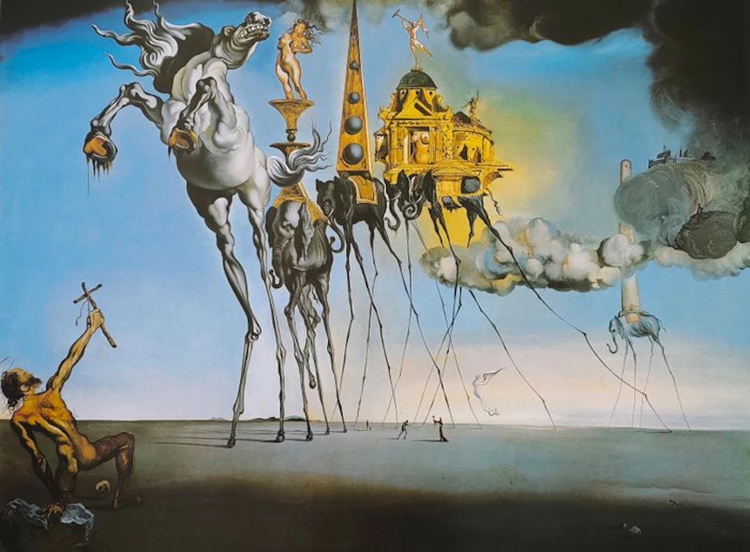 Salvador Dalí (1904-1989) (after) - "The Temptation of St. Anthony, 1946"