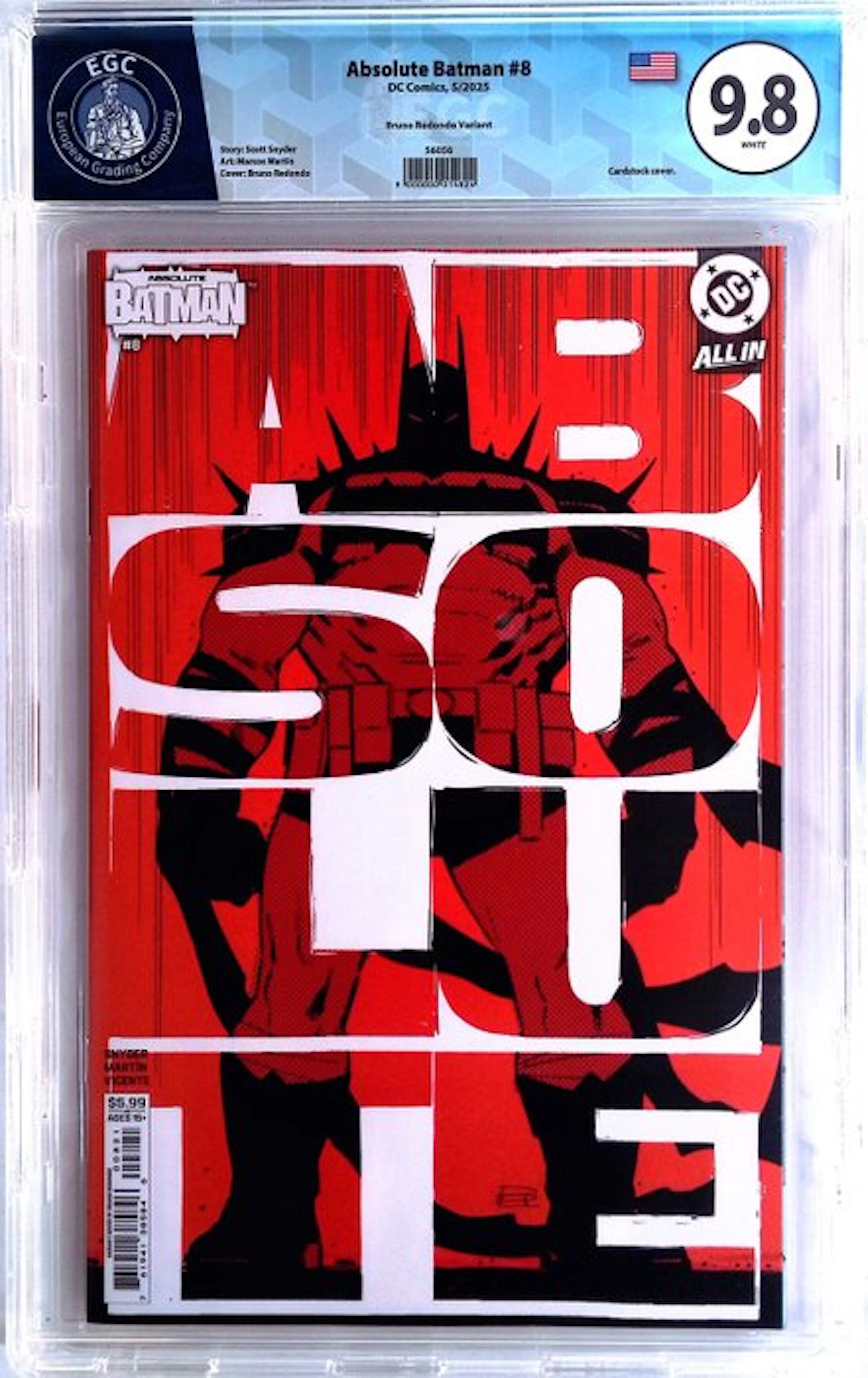 Absolute Batman #8 - EGC 9.8 - 1 Graded comic - First edition - 2025