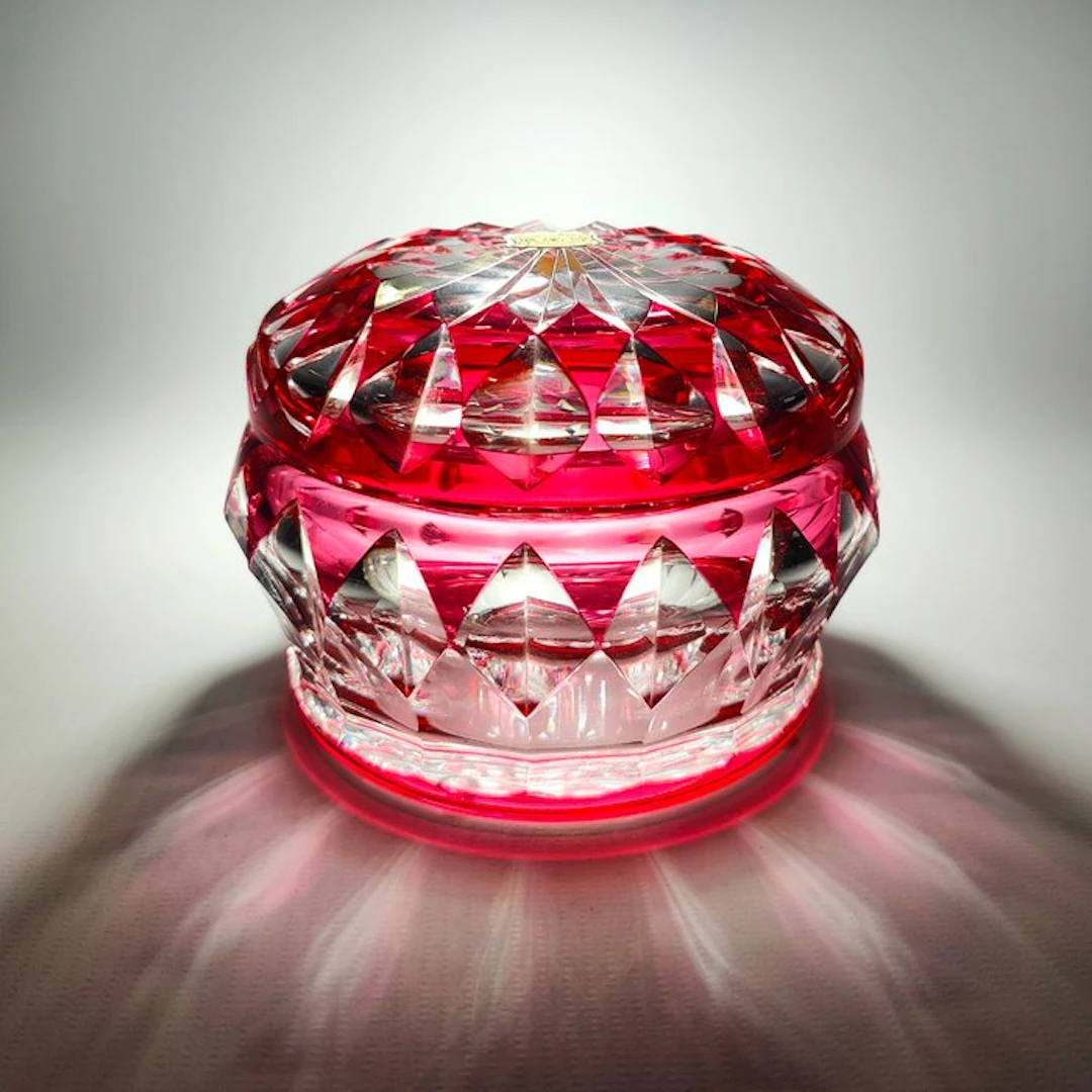 Val Saint Lambert - Charles Graffart - Lidded vase - Brisbane - Crystal
