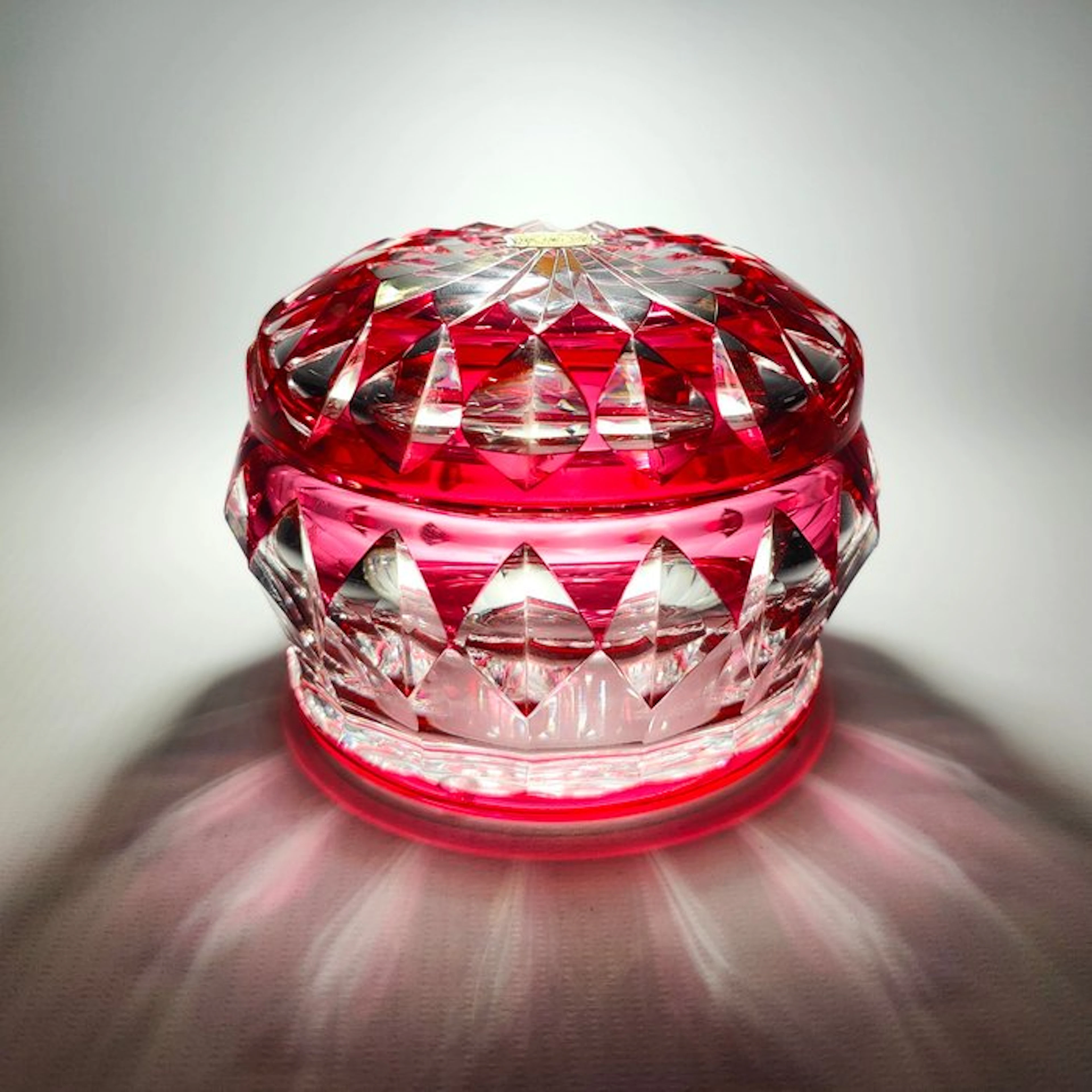 Val Saint Lambert - Charles Graffart - Lidded vase - Brisbane - Crystal
