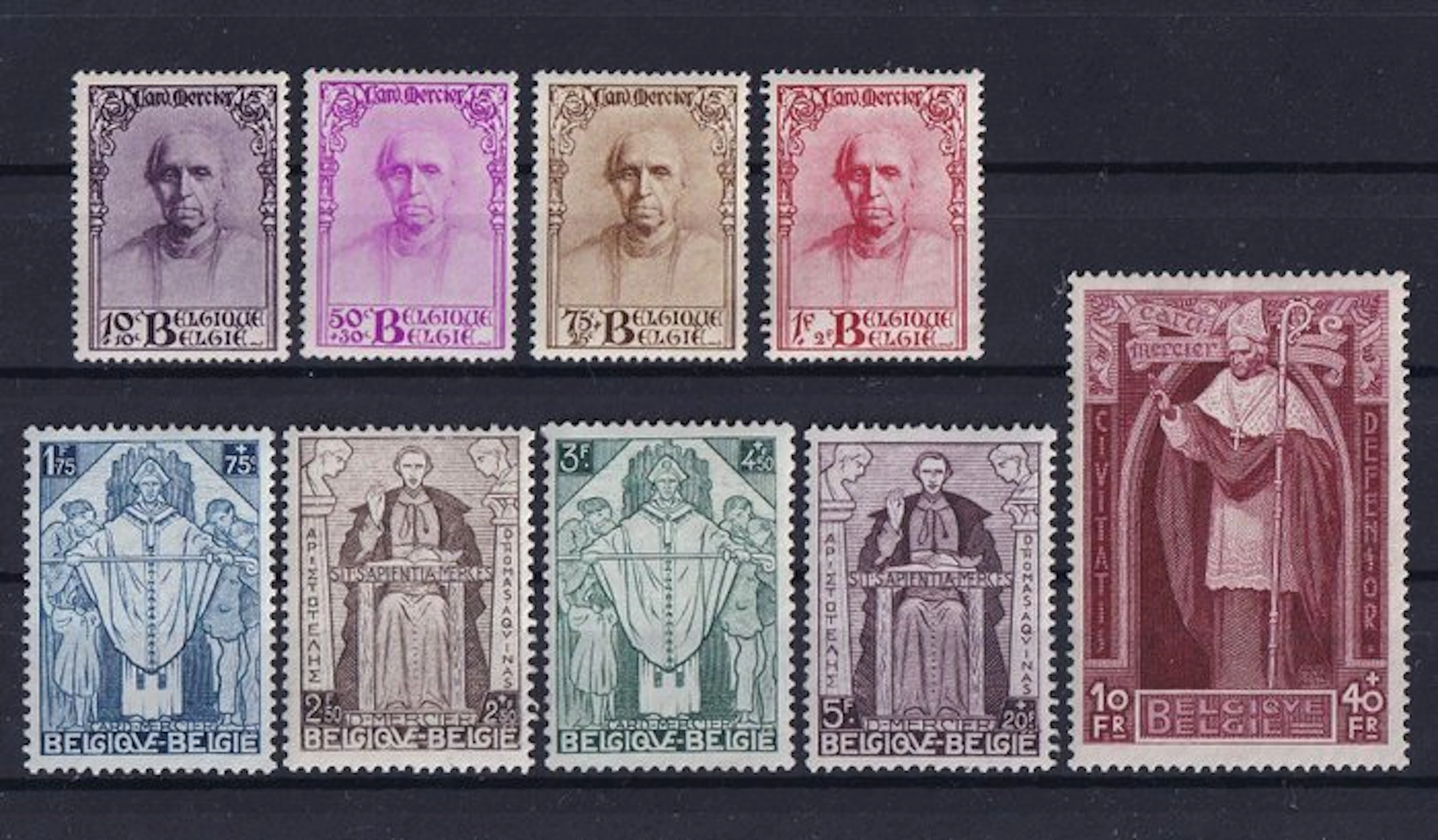 Belgium 1932 - Cardinal Mercier Series - Mint (with...