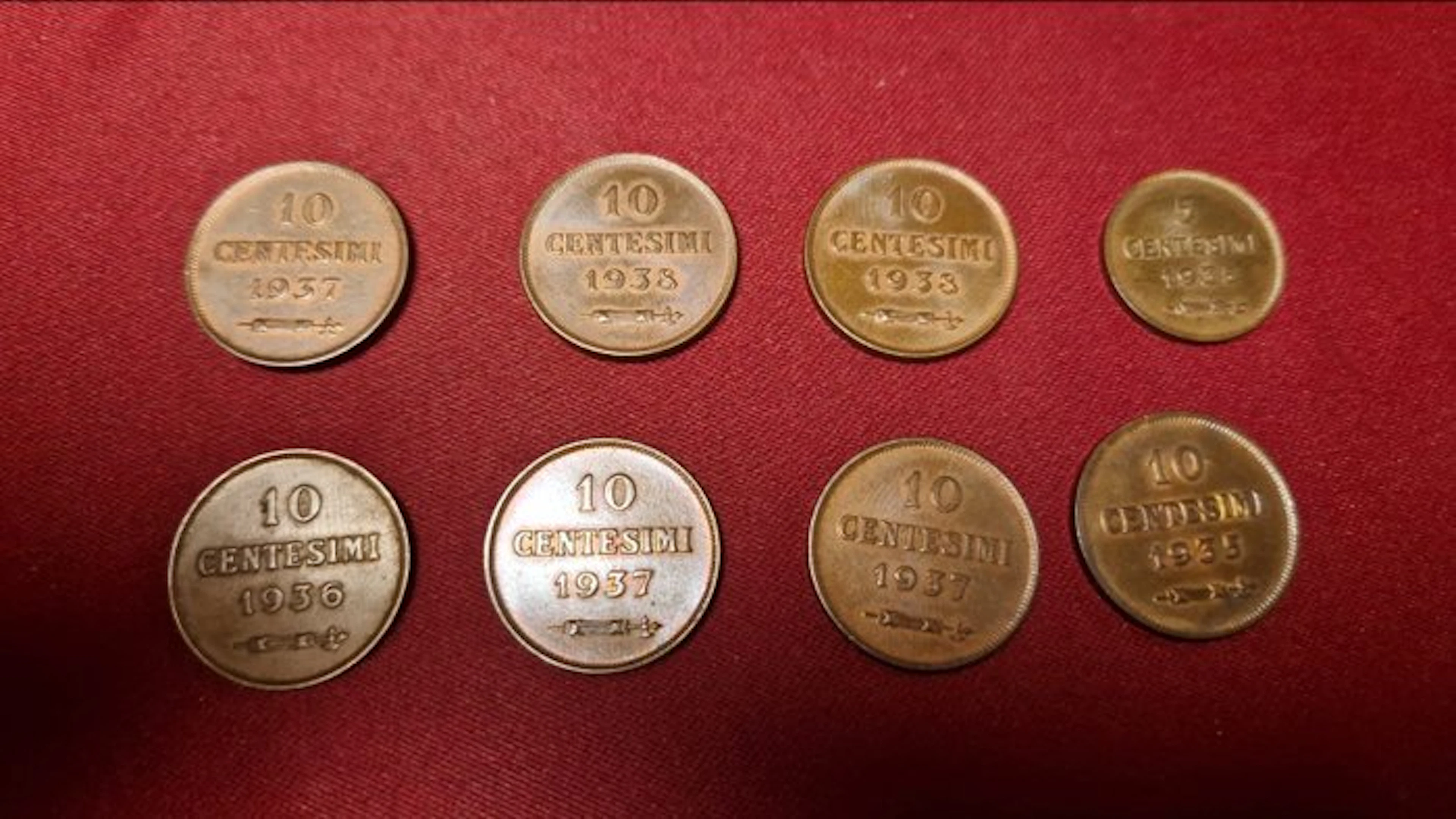 Repubblica di San Marino 10 Centesimi 1936-1938 (8 monete) (No reserve price)