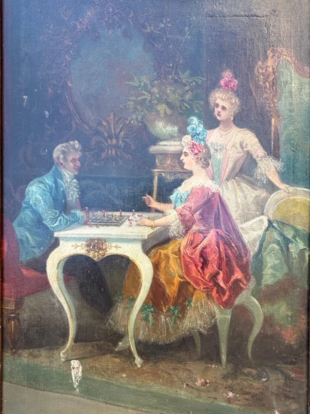 Carlo Ferranti (1840-1908), Manner of - La Partida de Ajedrez