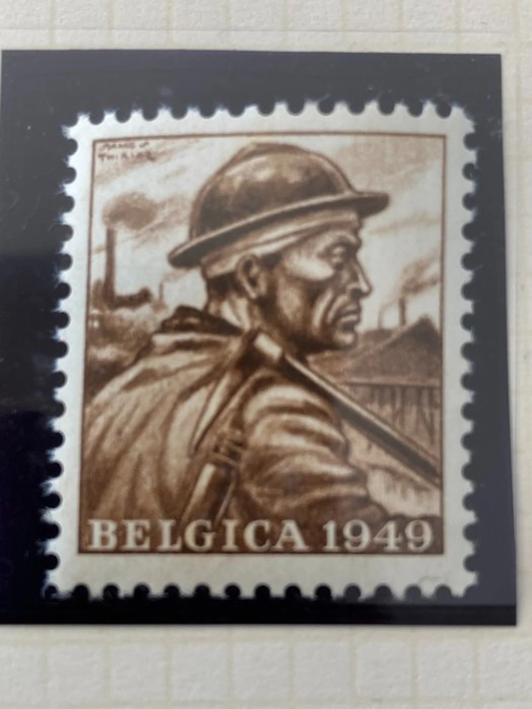Belgium 1949 - Miner 'BELGICA': design not adopted