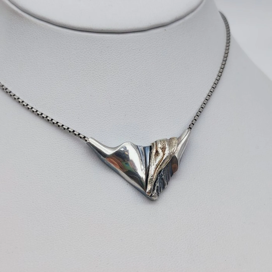 No reserve price - Niels Erik From - Necklace Silver