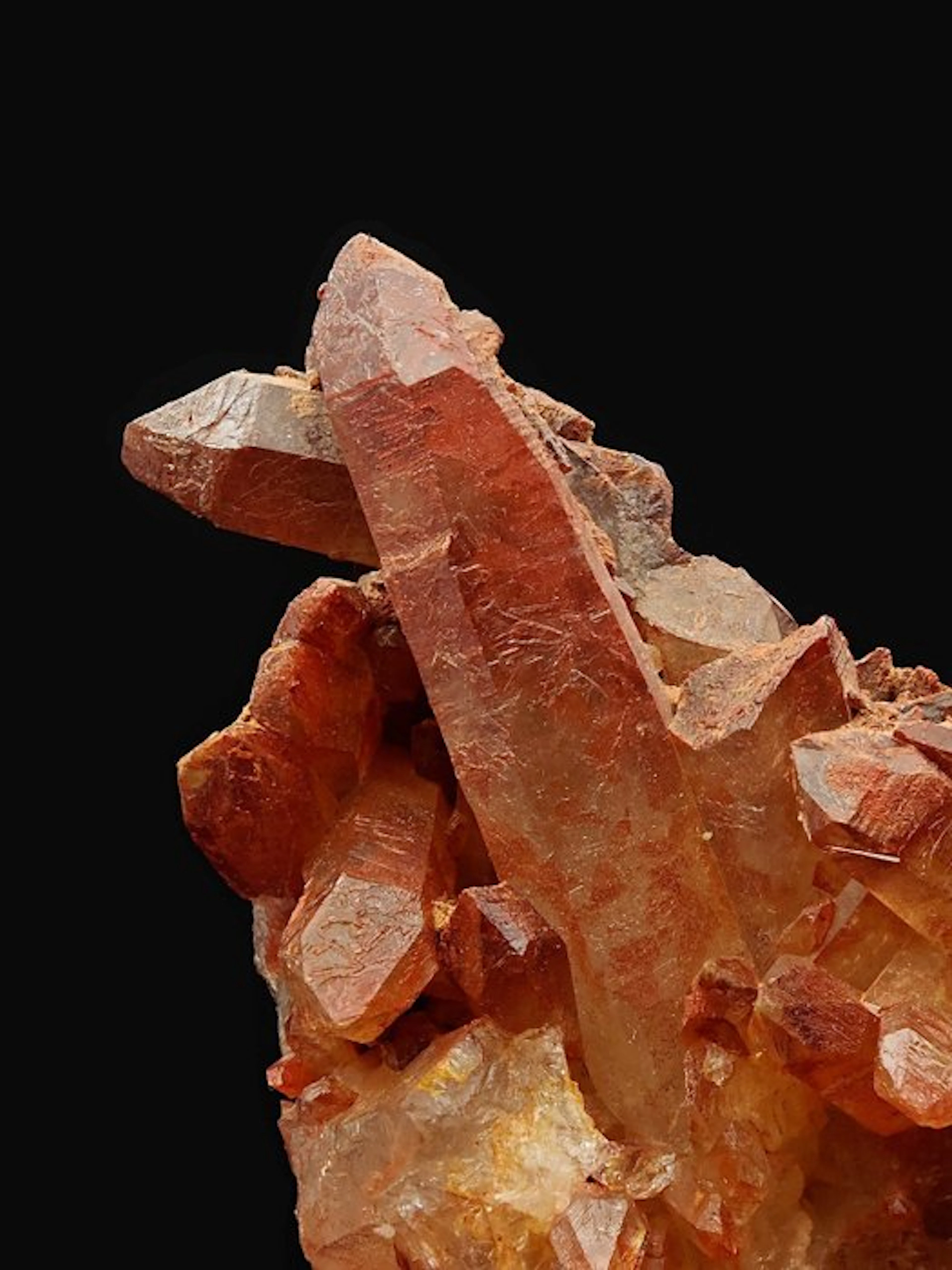 Gorgeous red hematoid quartz